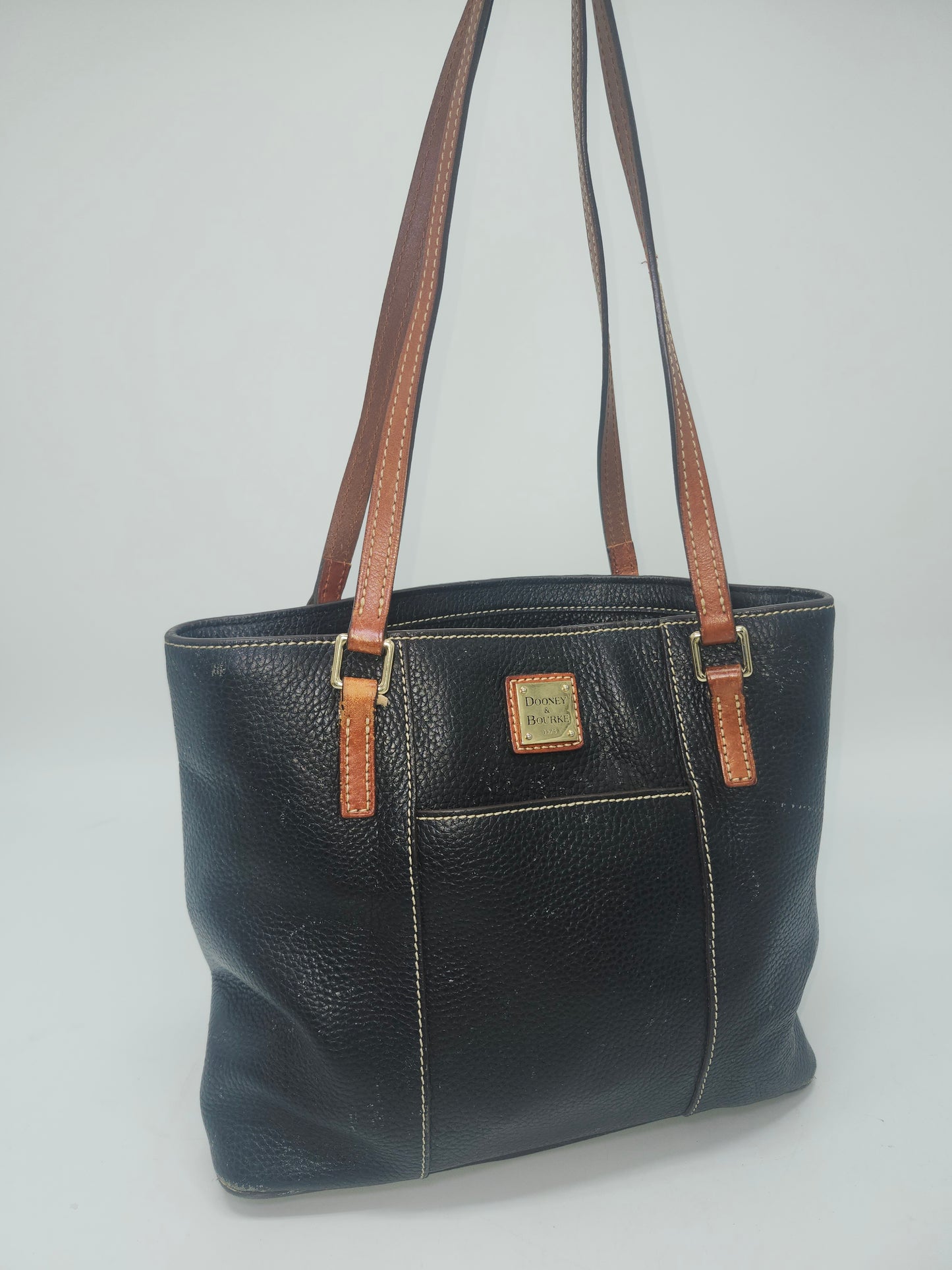 Dooney & Bourke Pebble Grained Two Toned Leather Purse