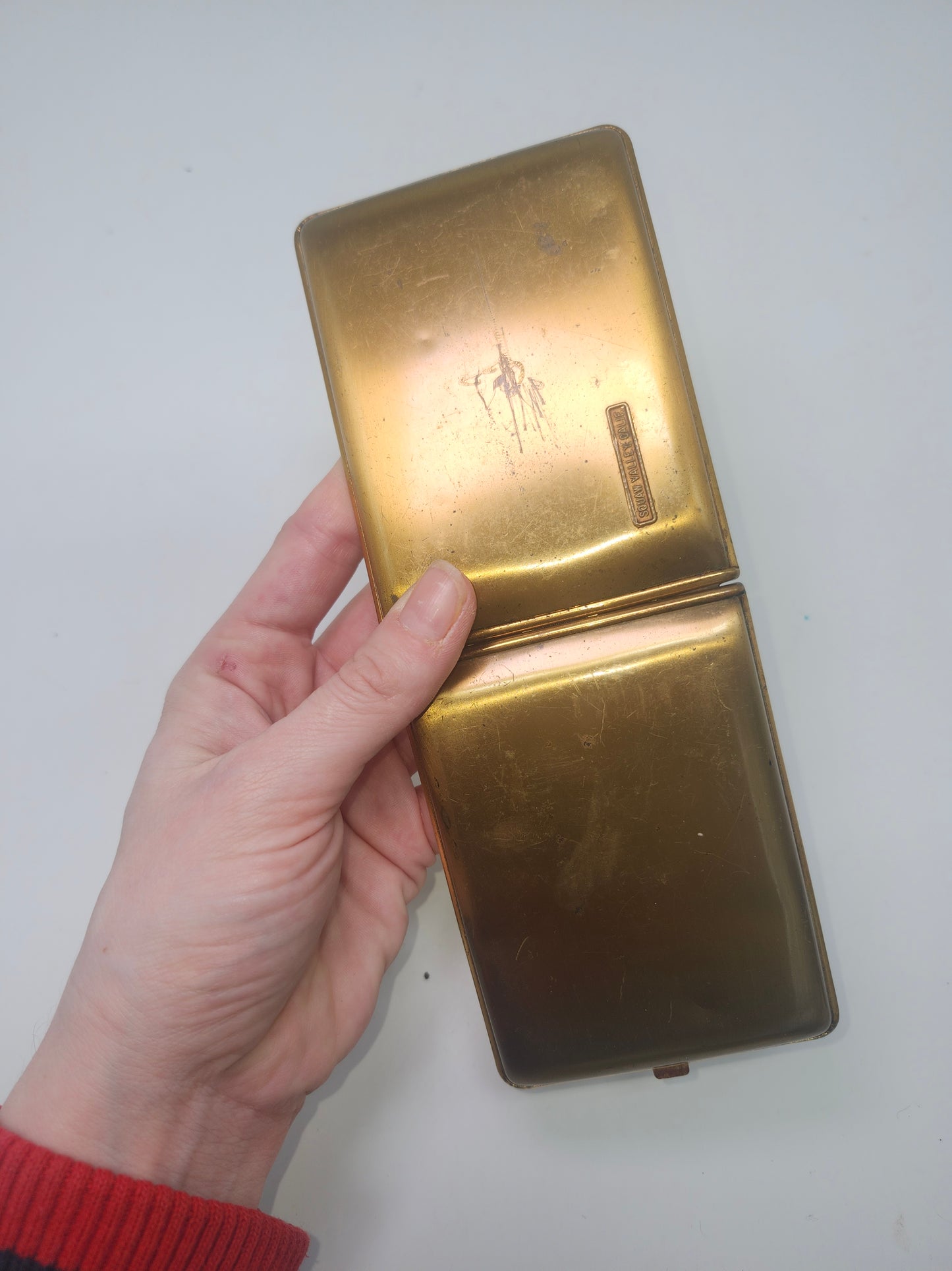 Brass Cigarette Case / Holder Mid-Century