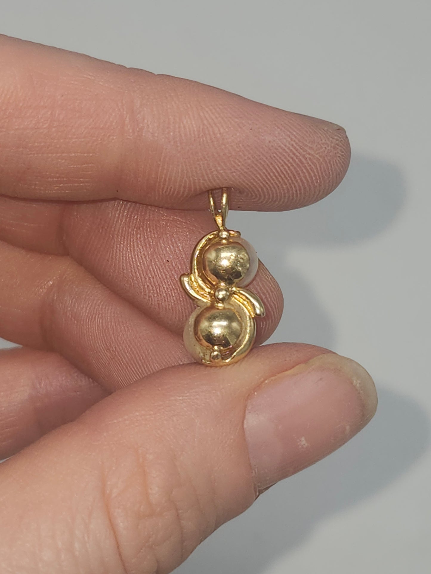 14K Gold, Pearl & Diamond Pendant