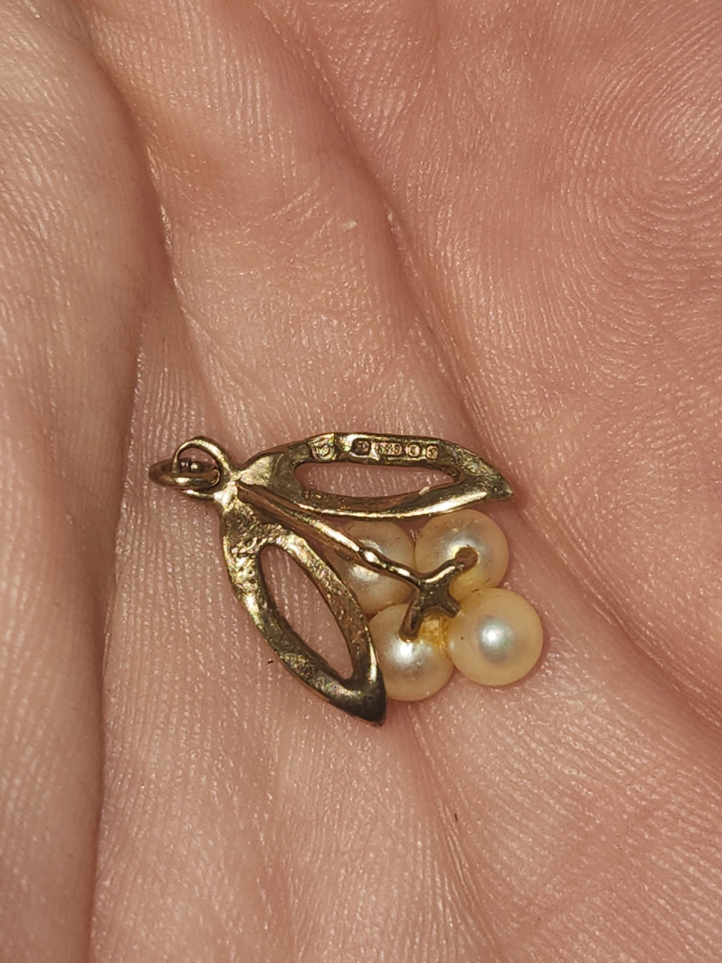 14K Gold & Pearl Cluster Pendant