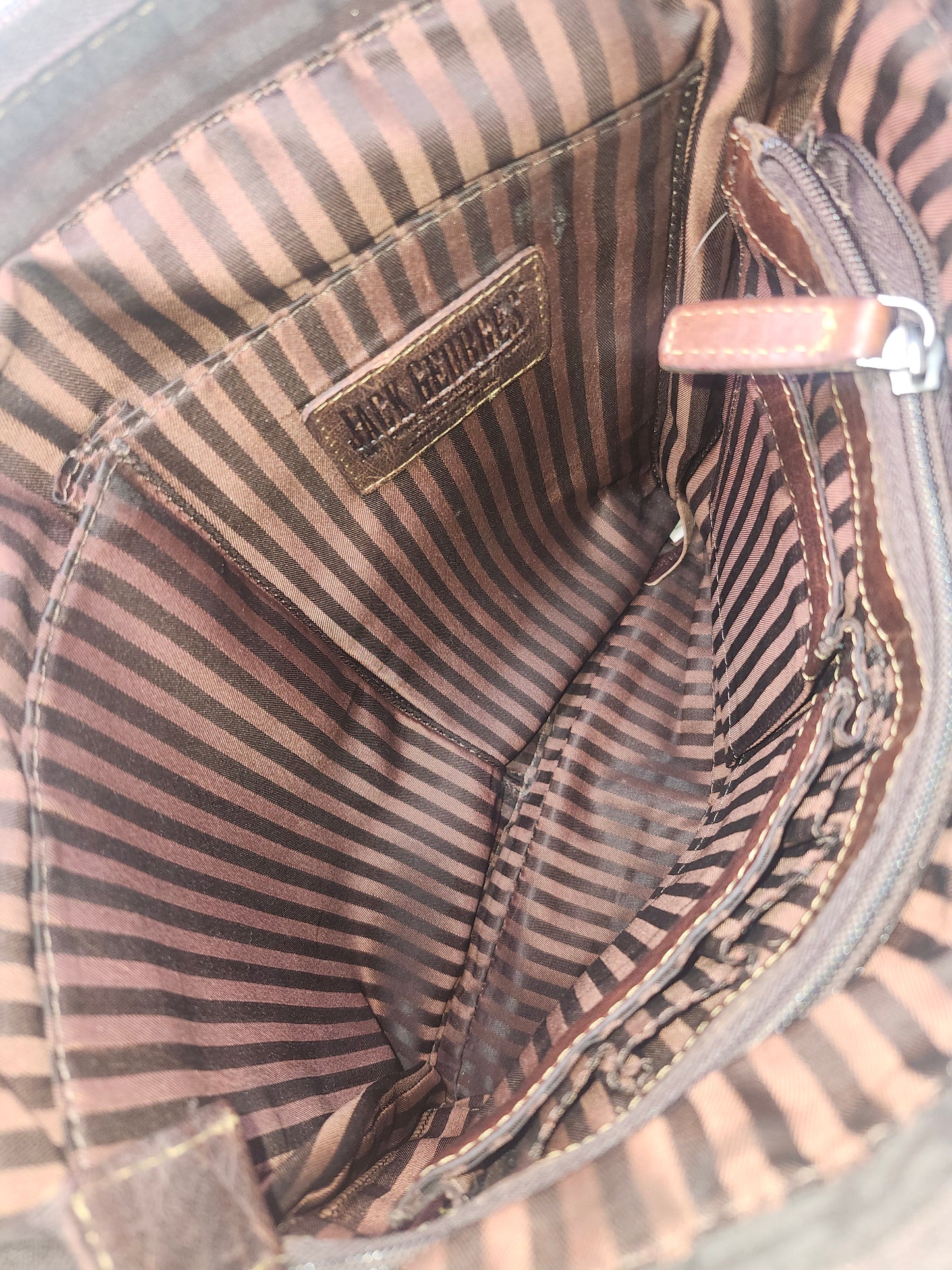 Jack Georges Brown Leather Crossbody Messenger Bag