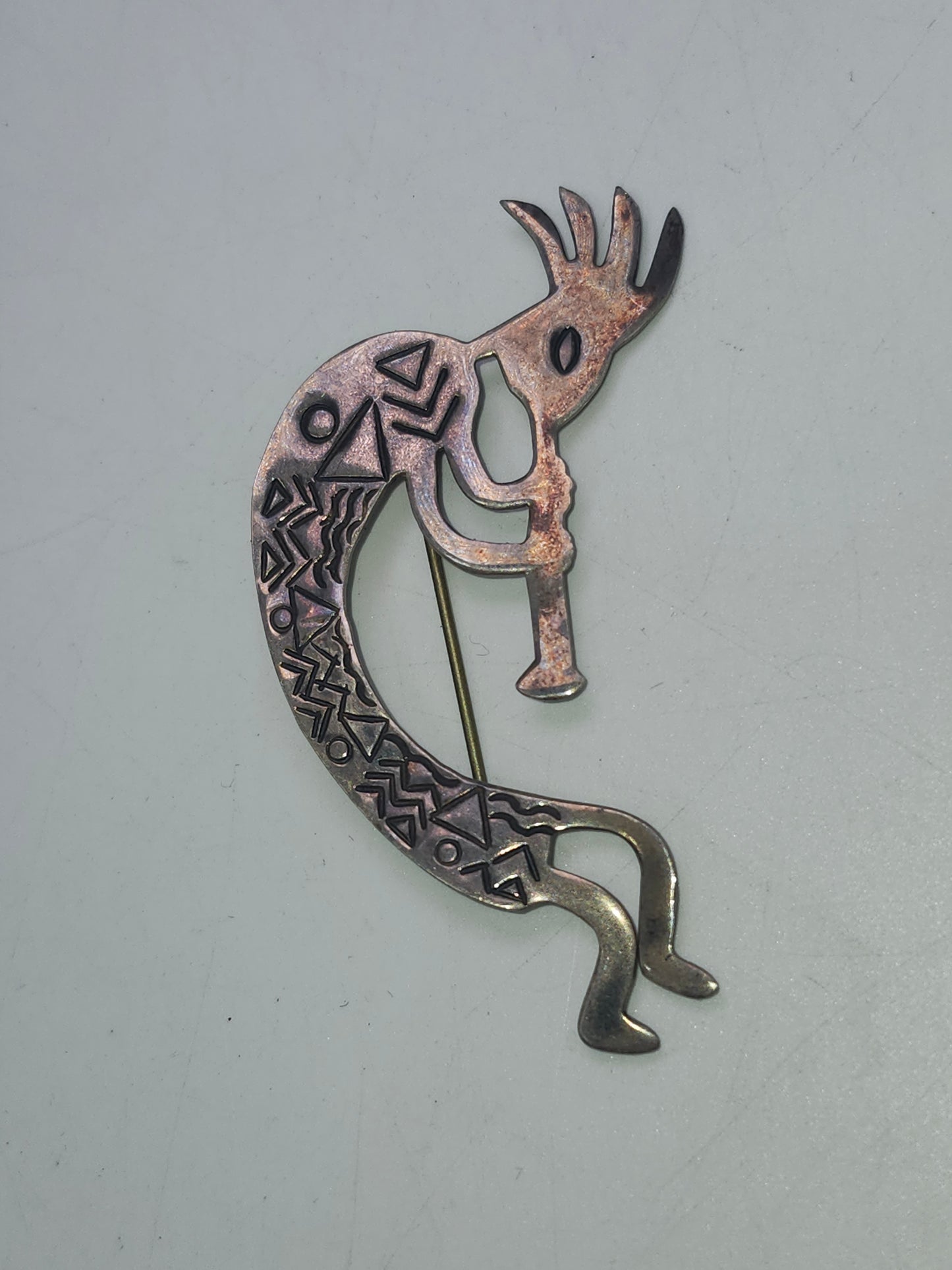 925 Sterling Kokopelli Brooch