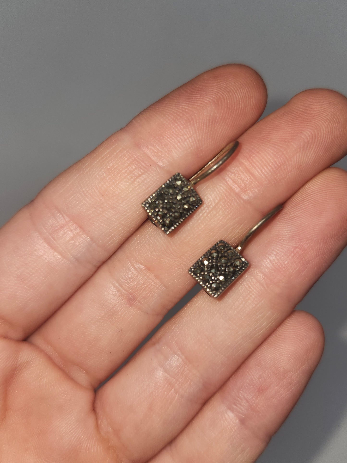 925 Sterling & Marcasite Earrings