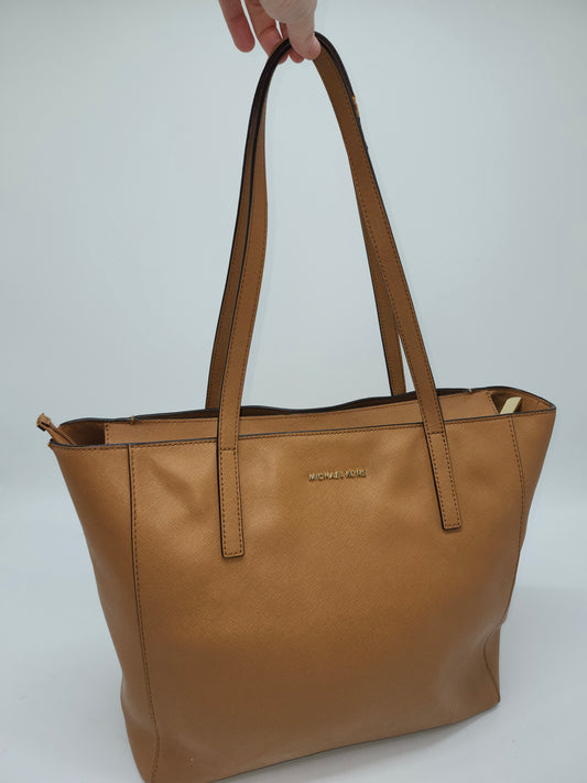 Michael Kors Tan Saffiano Leather Tote Bag