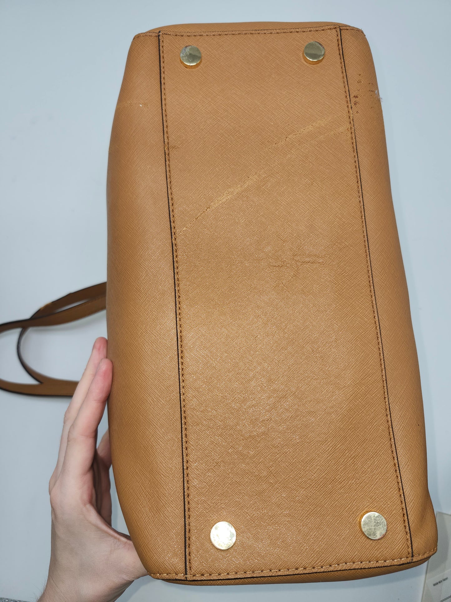 Michael Kors Tan Saffiano Leather Tote Bag