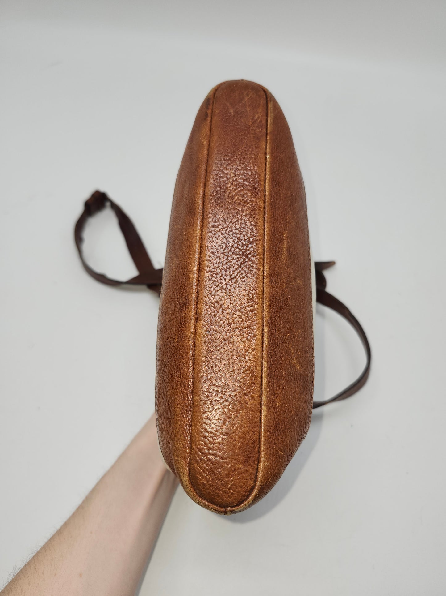 -Radley- Striped Leather Crossbody Purse