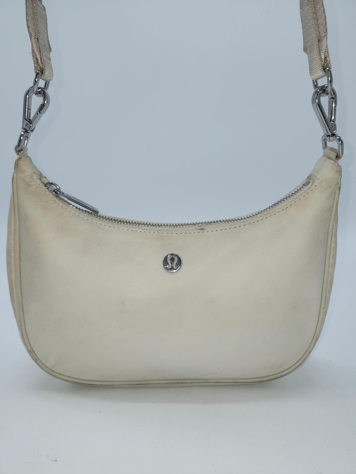 -Lululemon- White Nylon Crossbody Bag