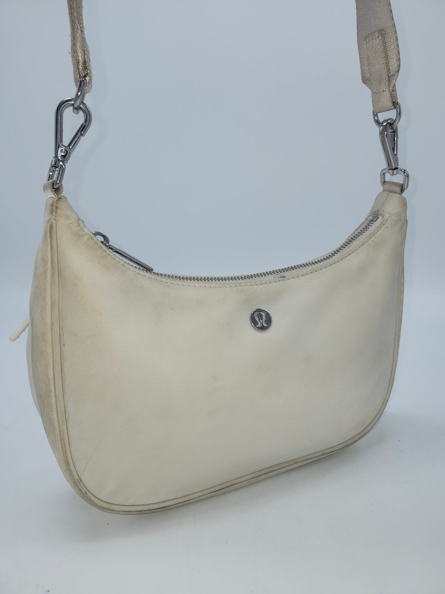 -Lululemon- White Nylon Crossbody Bag