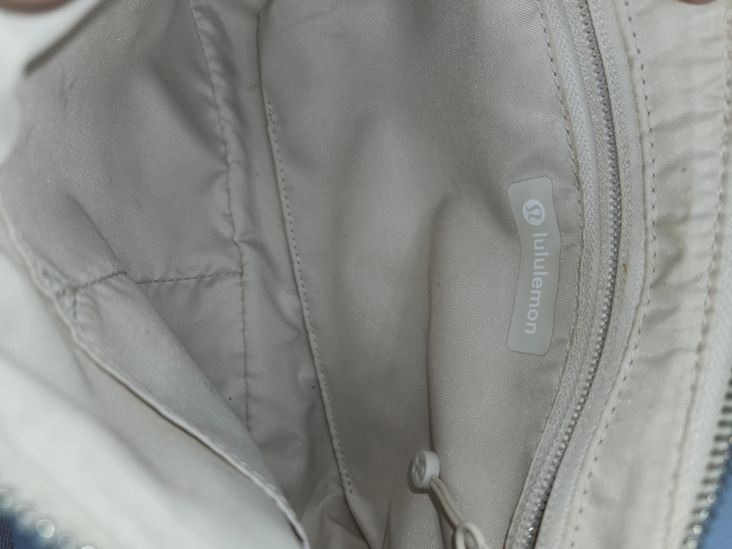 -Lululemon- White Nylon Crossbody Bag