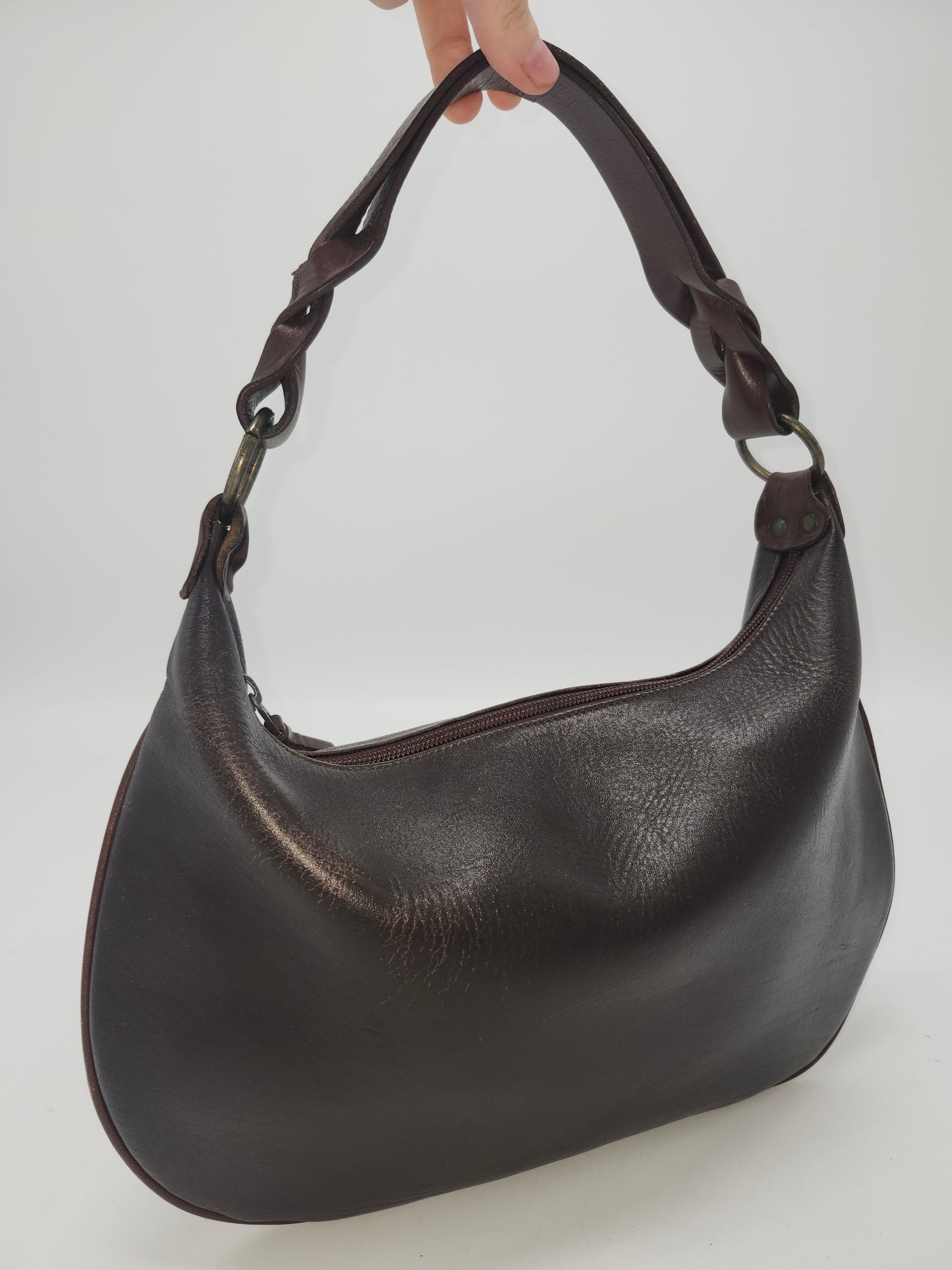 -Our Tribe- Dark Brown Leather Shoulder Bag