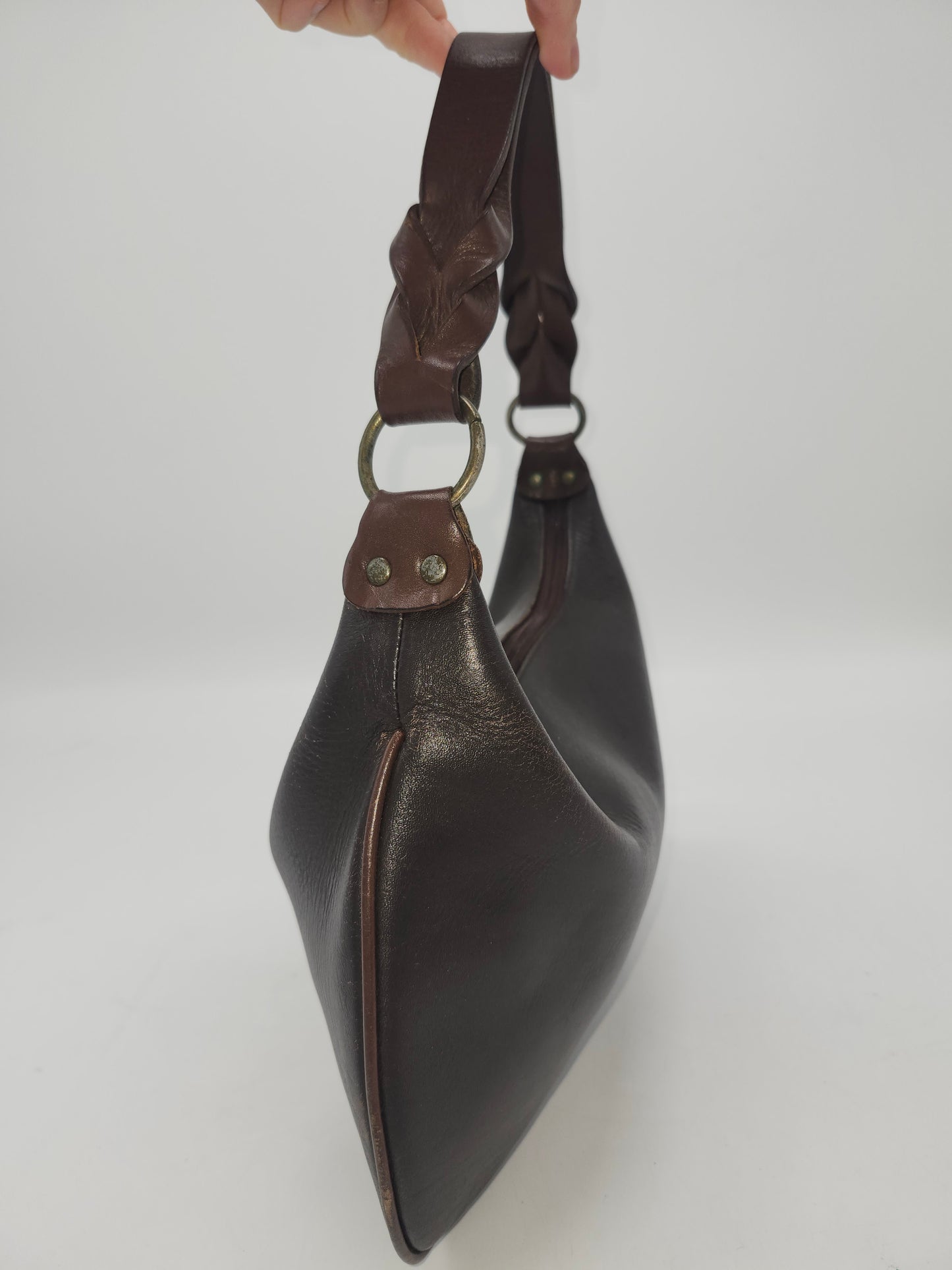 -Our Tribe- Dark Brown Leather Shoulder Bag