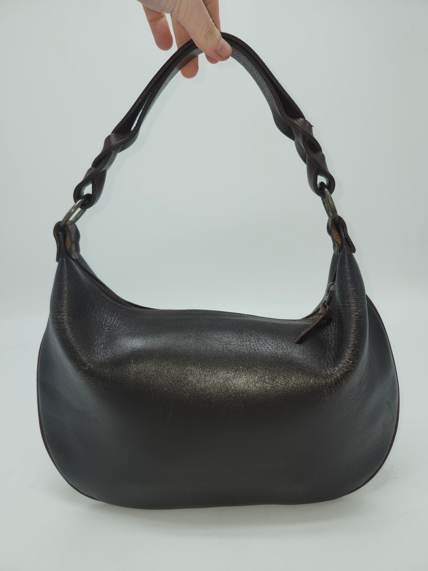 -Our Tribe- Dark Brown Leather Shoulder Bag