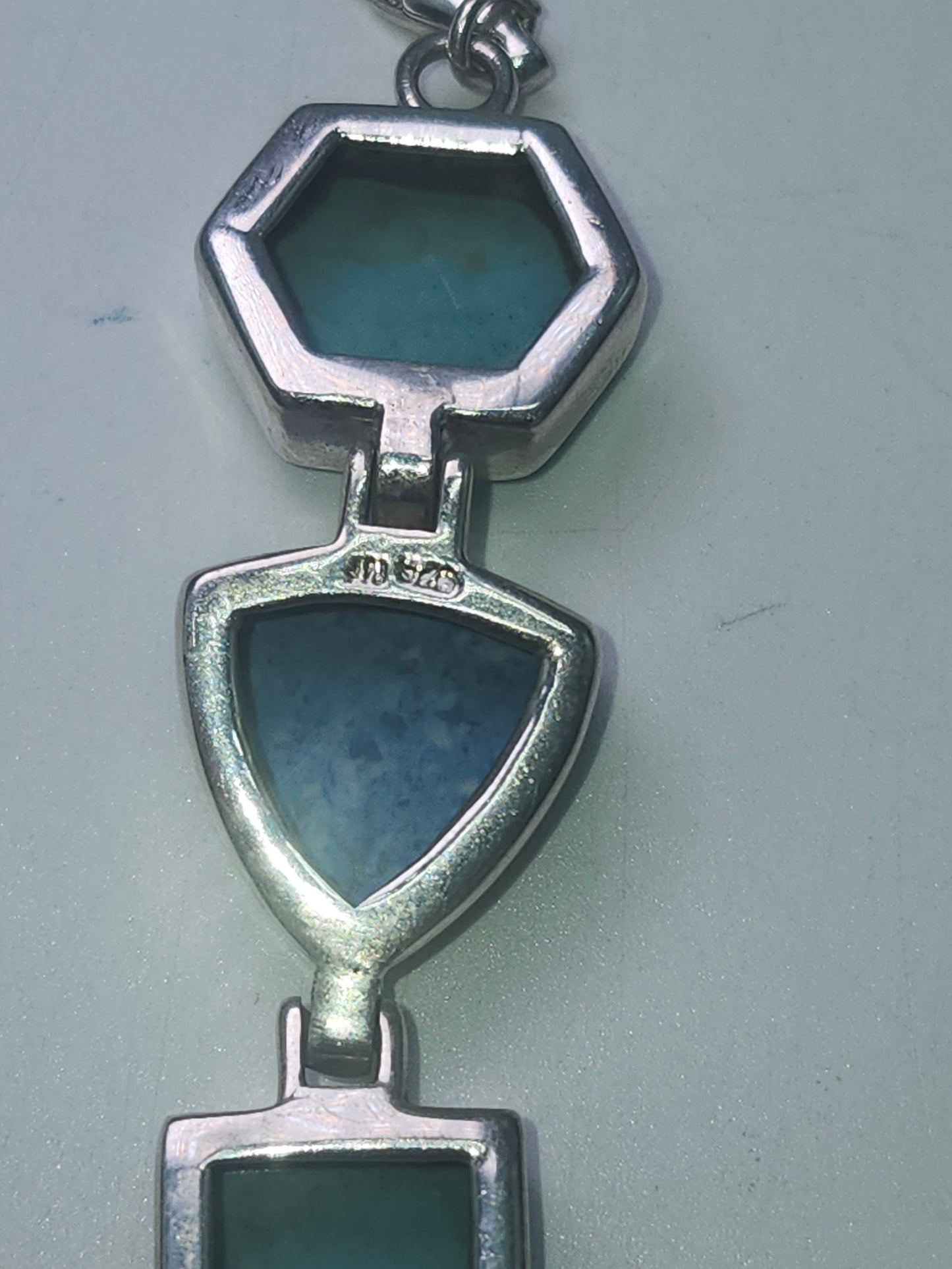 *925* Sterling, Turquoise & Lapis Bracelet