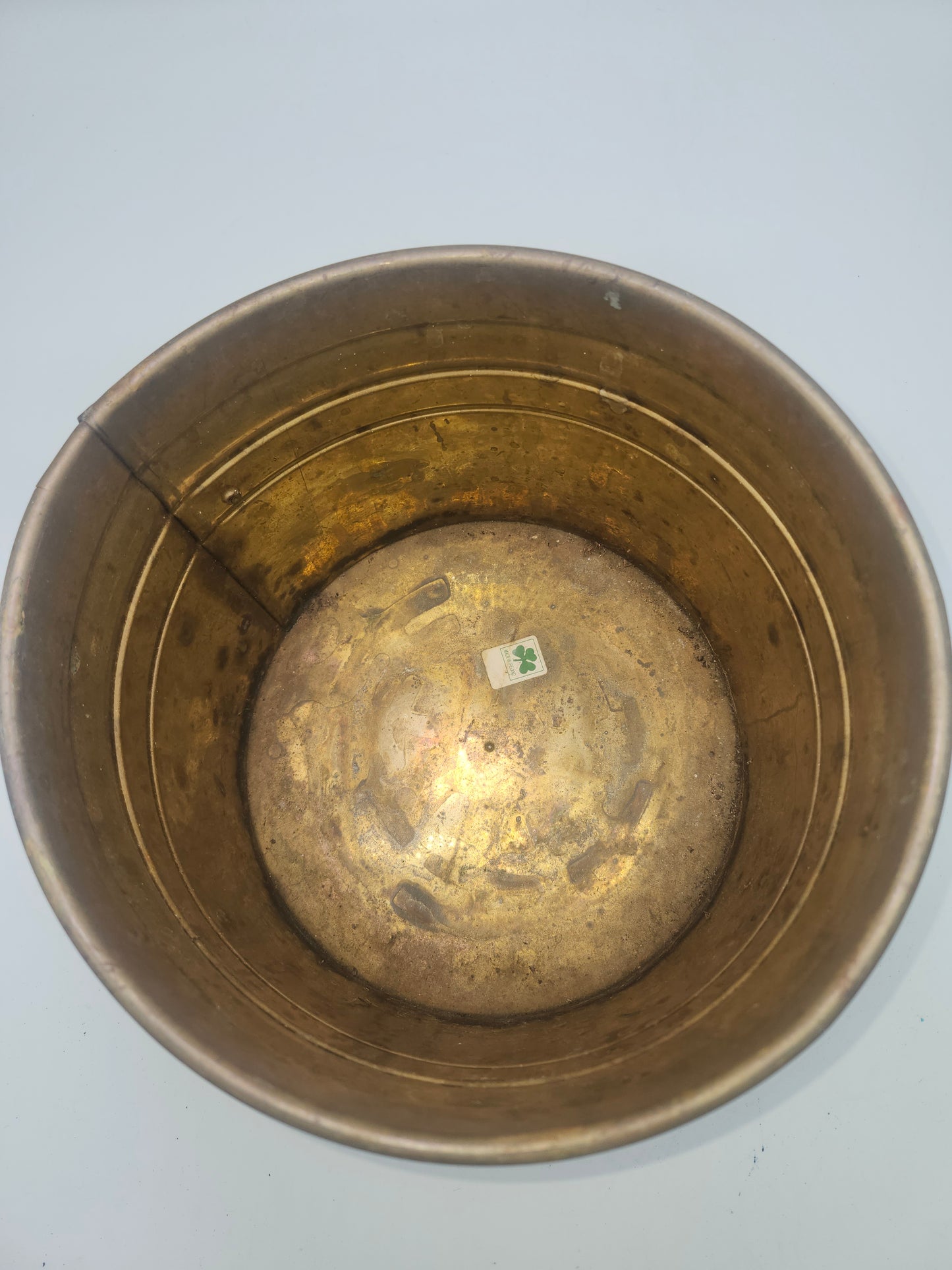 Vintage Brass Plant Sleeve / Vessel