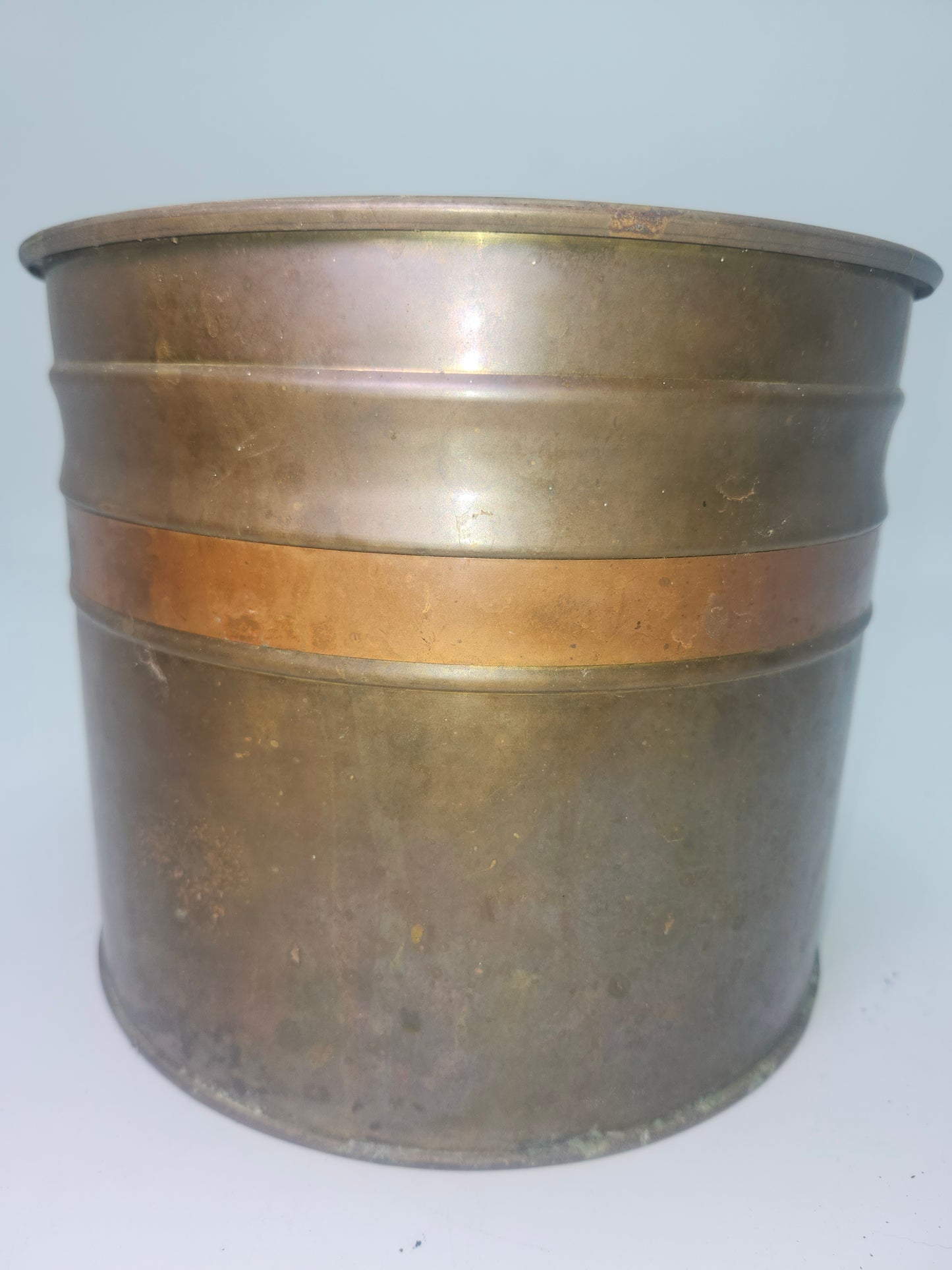 Vintage Brass Plant Sleeve / Vessel