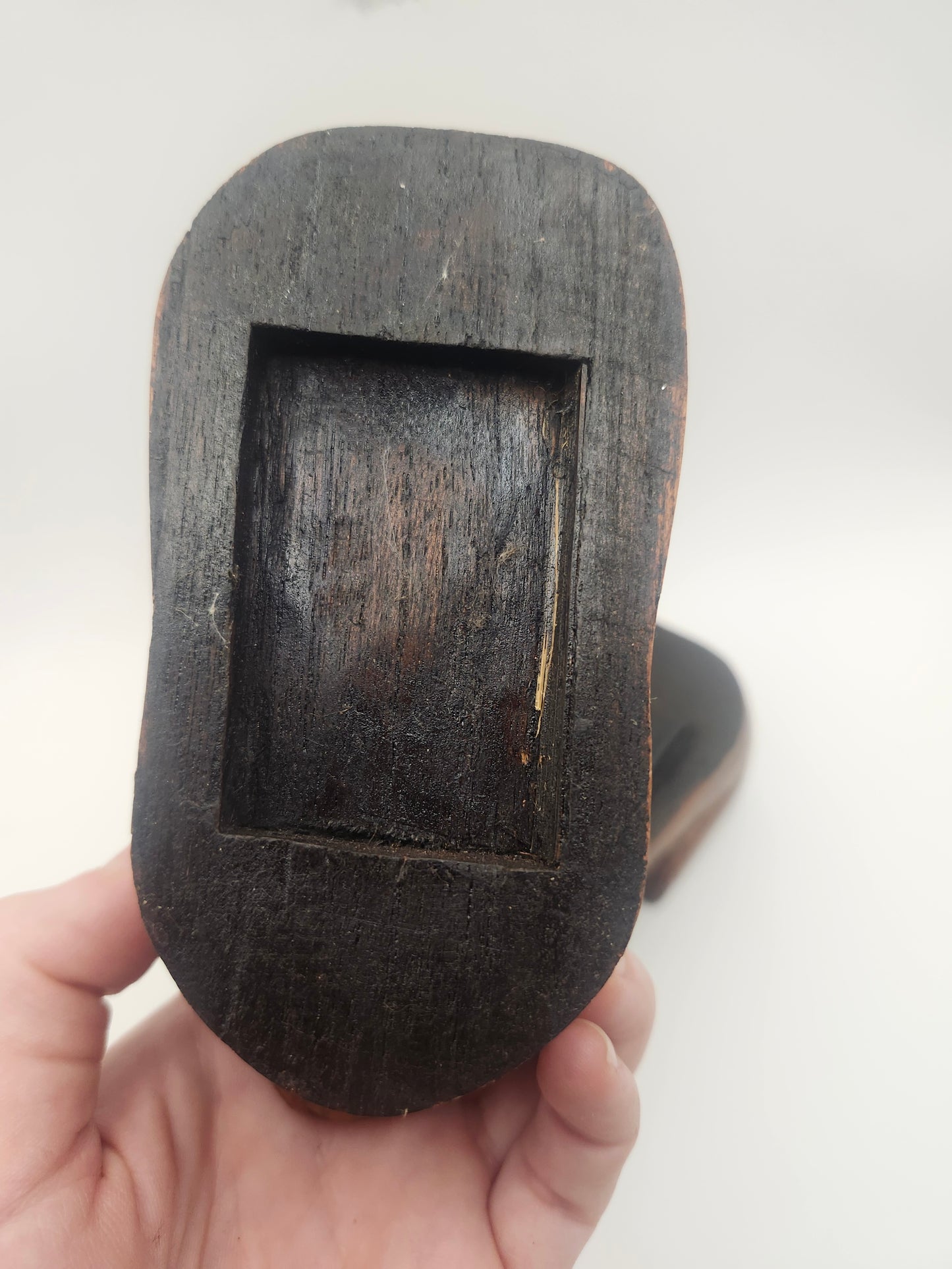 *Vintage* Carved Solid Wood Cat Trinket Box