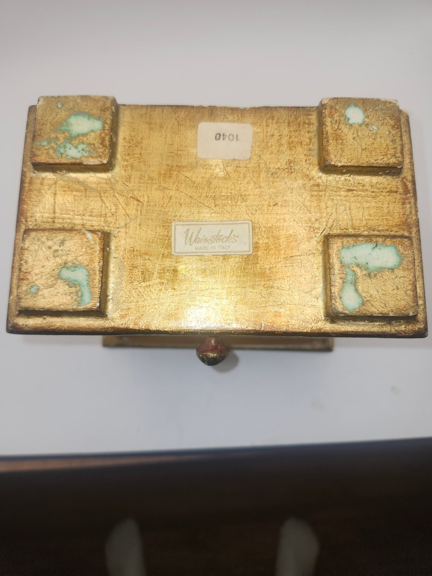 *Vintage* Italian Hand Painted Wooden Jewelry / Trinket Box