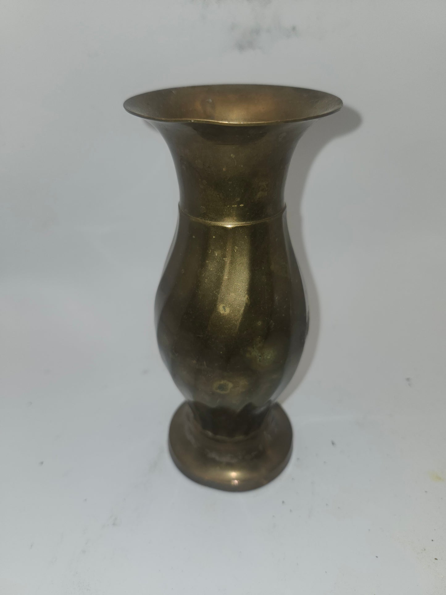 *Vintage* Brass Sculptural Mid-Century Vase