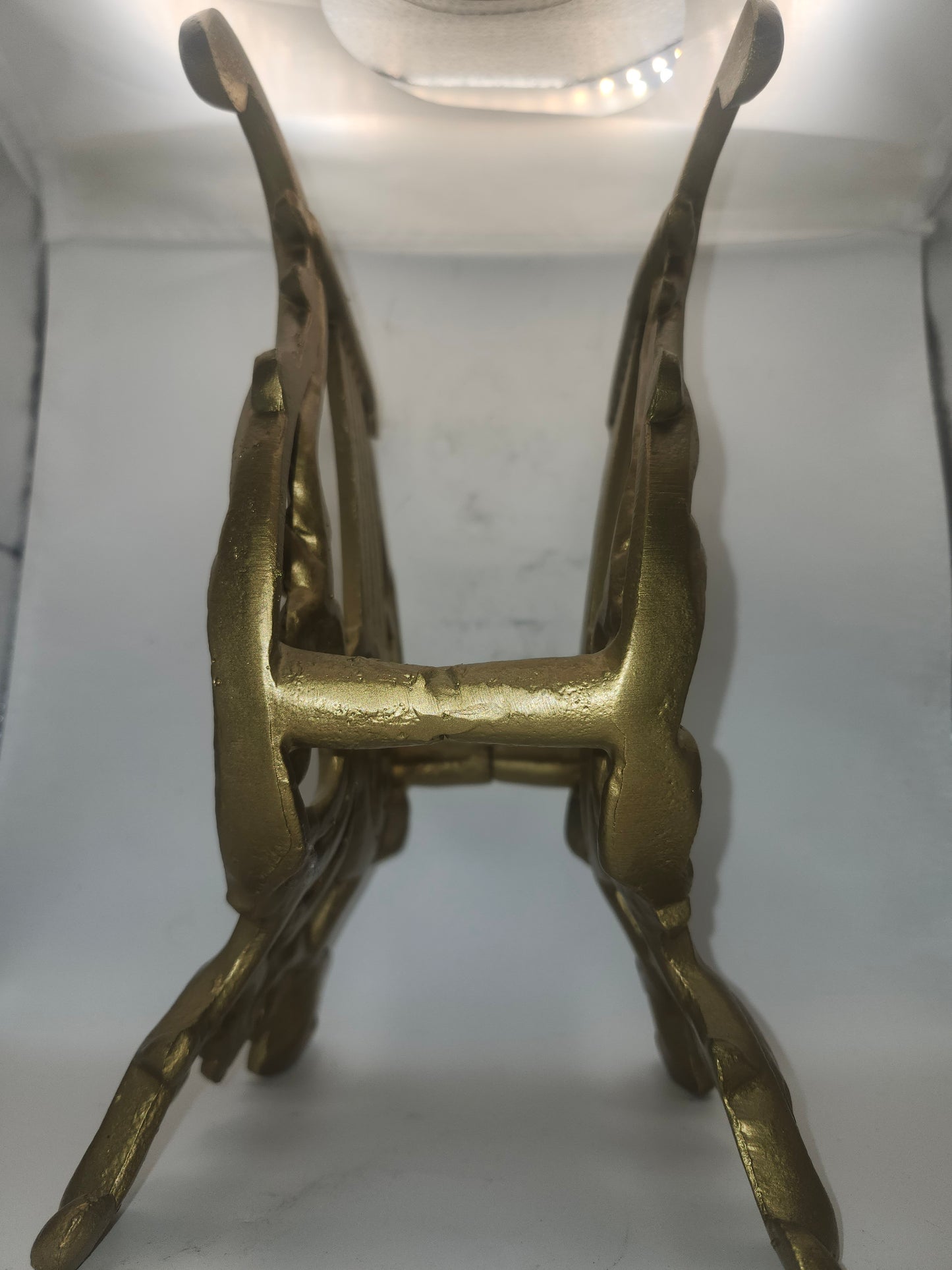 *Vintage* Gilt Metal Lyre Harp Book / Music Stand