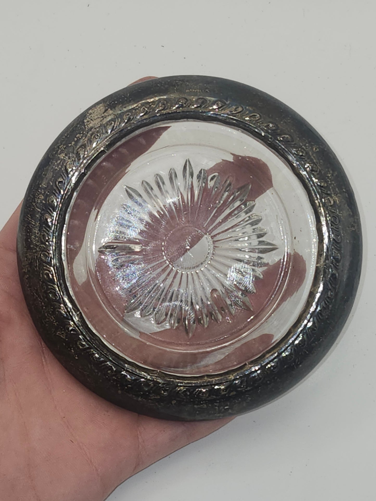 *925* Sterling Rimmed Coasters by Frank M. Whiting (Set of 2)