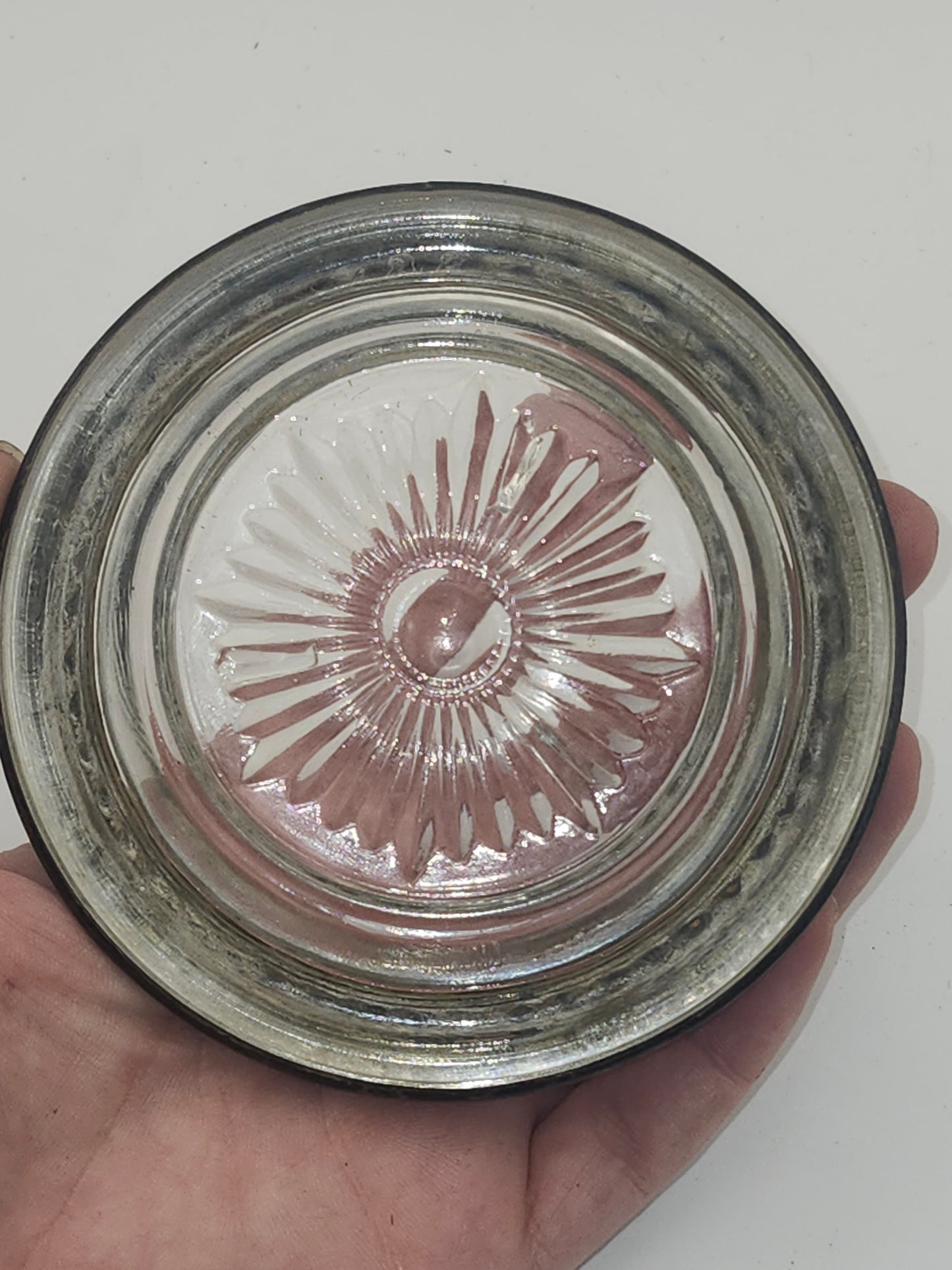 *925* Sterling Rimmed Coasters by Frank M. Whiting (Set of 2)