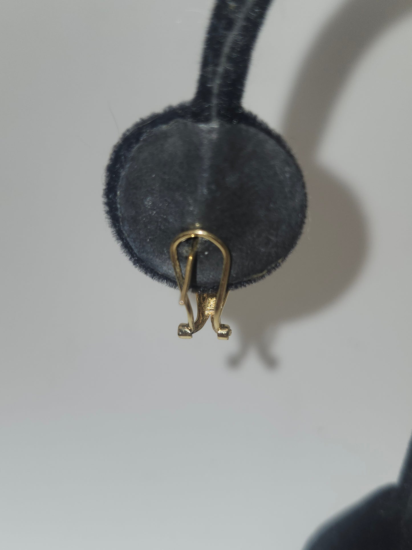 *10K* Yellow Gold & Channel Set Diamond Earrings