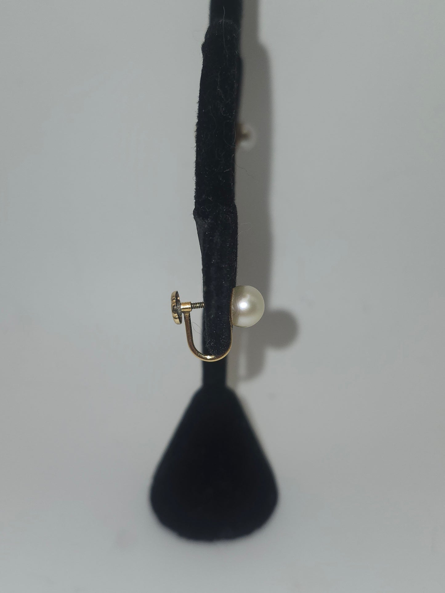 *14K* Yellow Gold & Pearl Screw-Back Earrings