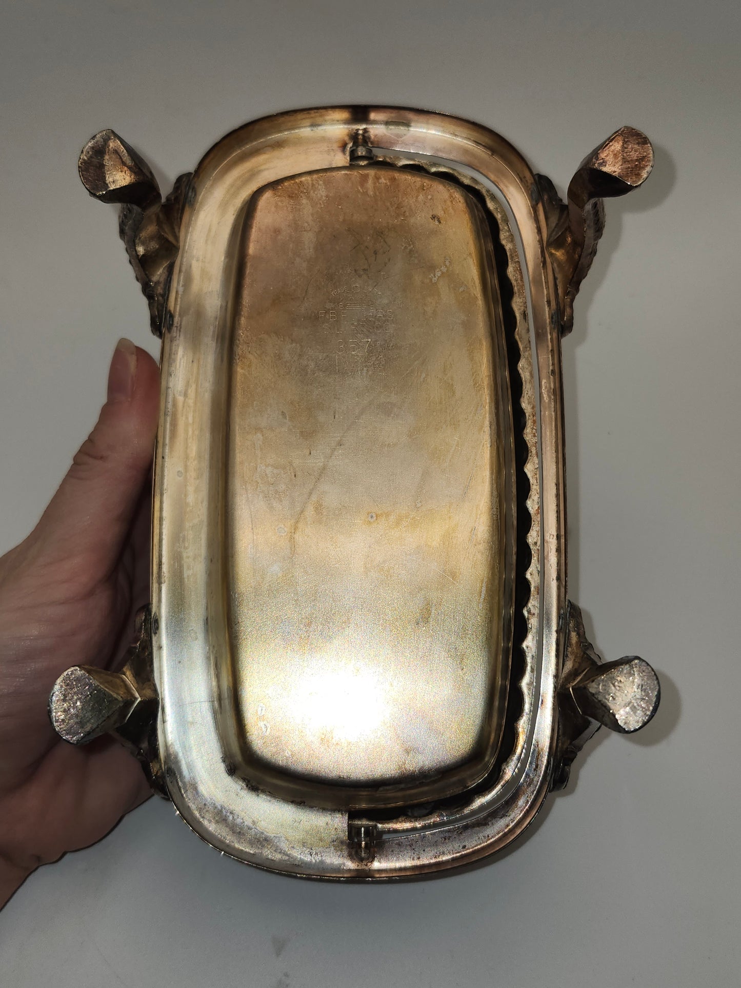 *Silverplated* Roll-Top Butter Dish