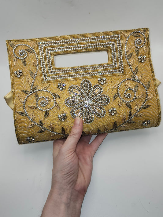 *Vintage* Beaded & Embroidered Handbag / Clutch