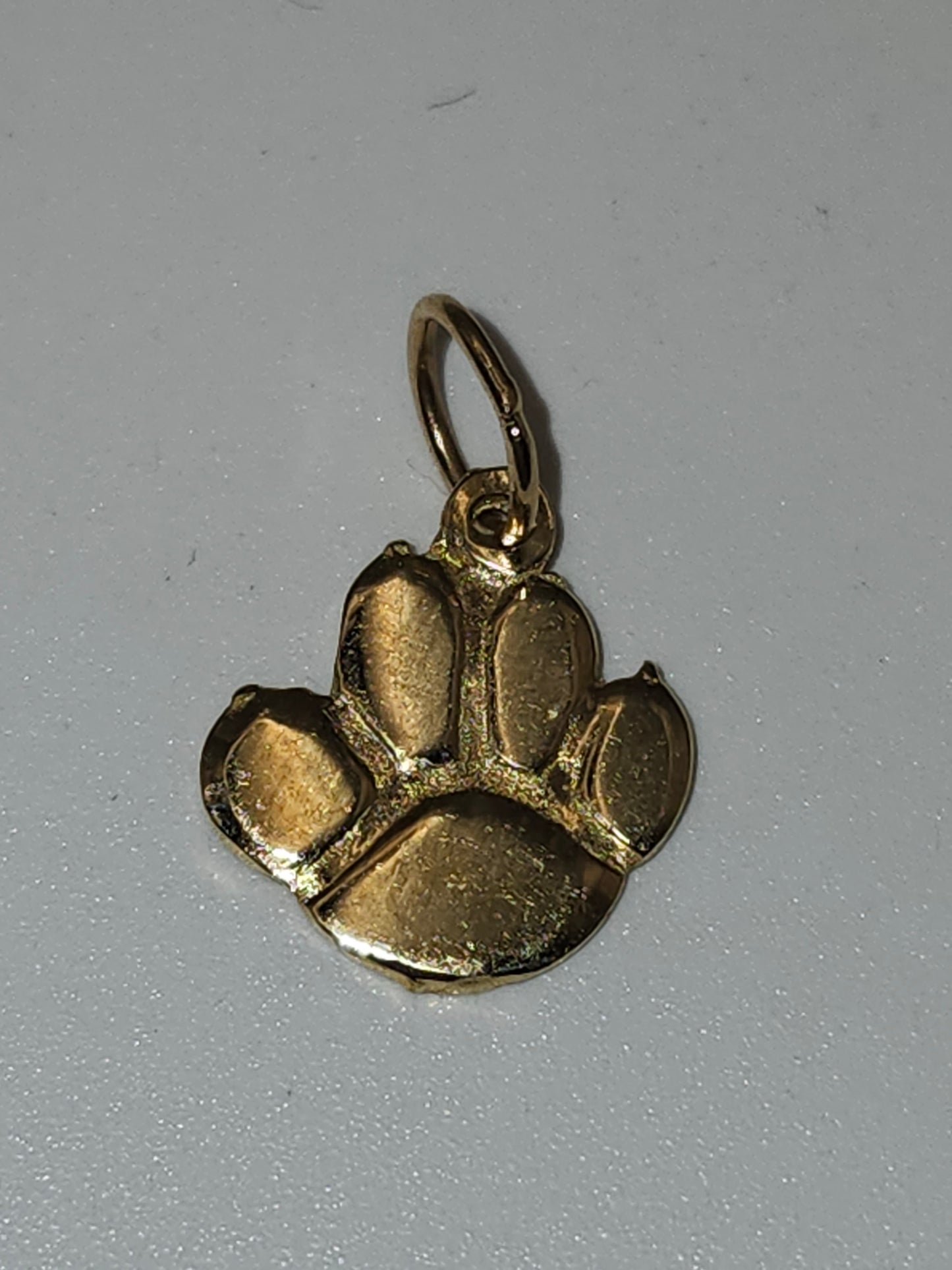 *14K Gold* Animal Paw Print Charm