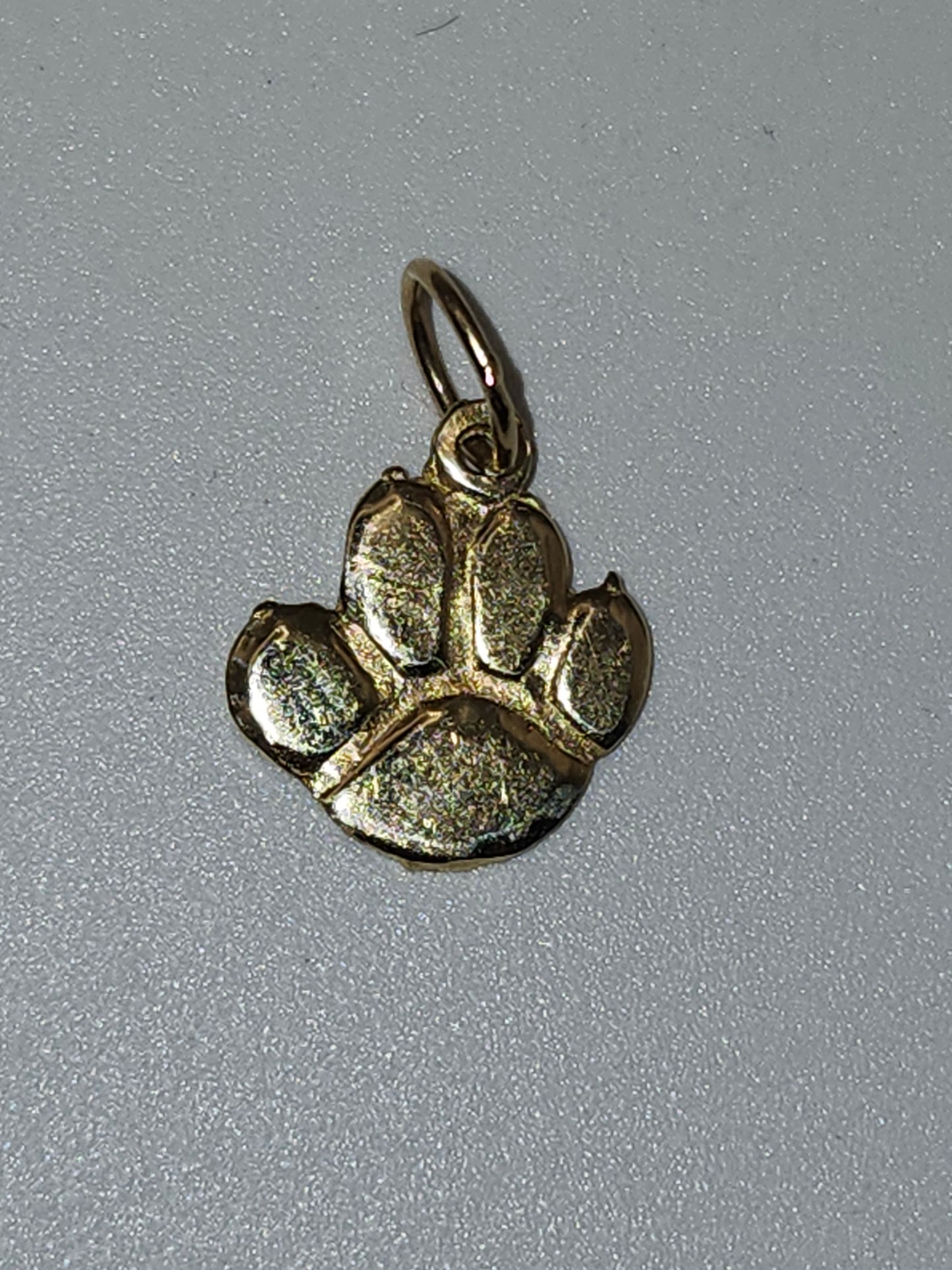 *14K Gold* Animal Paw Print Charm