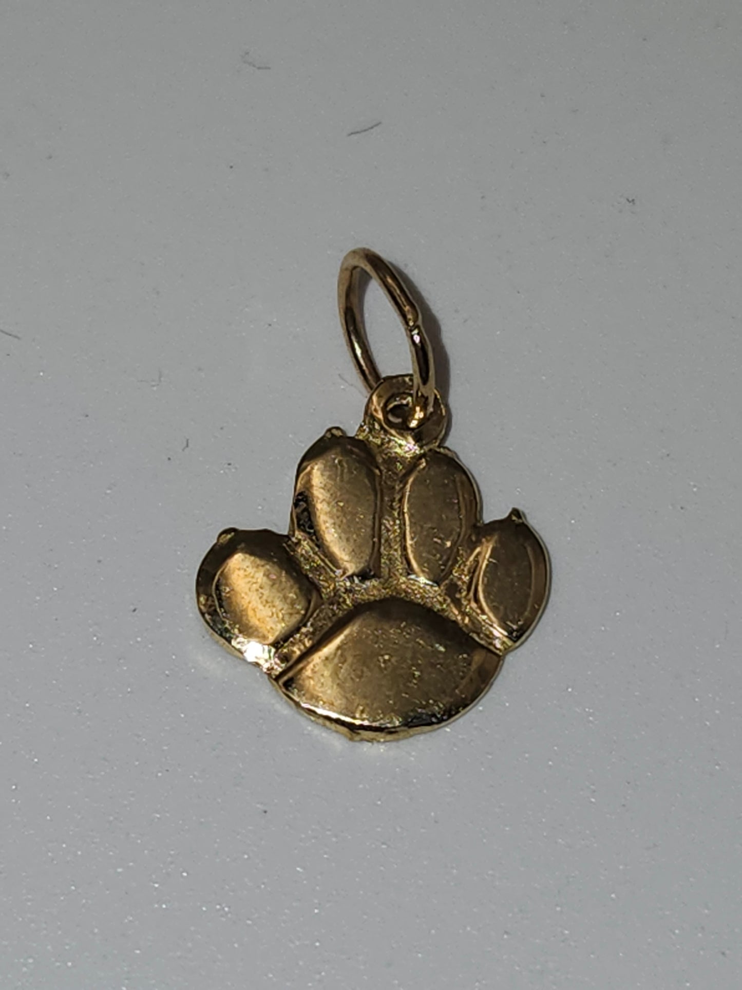*14K Gold* Animal Paw Print Charm