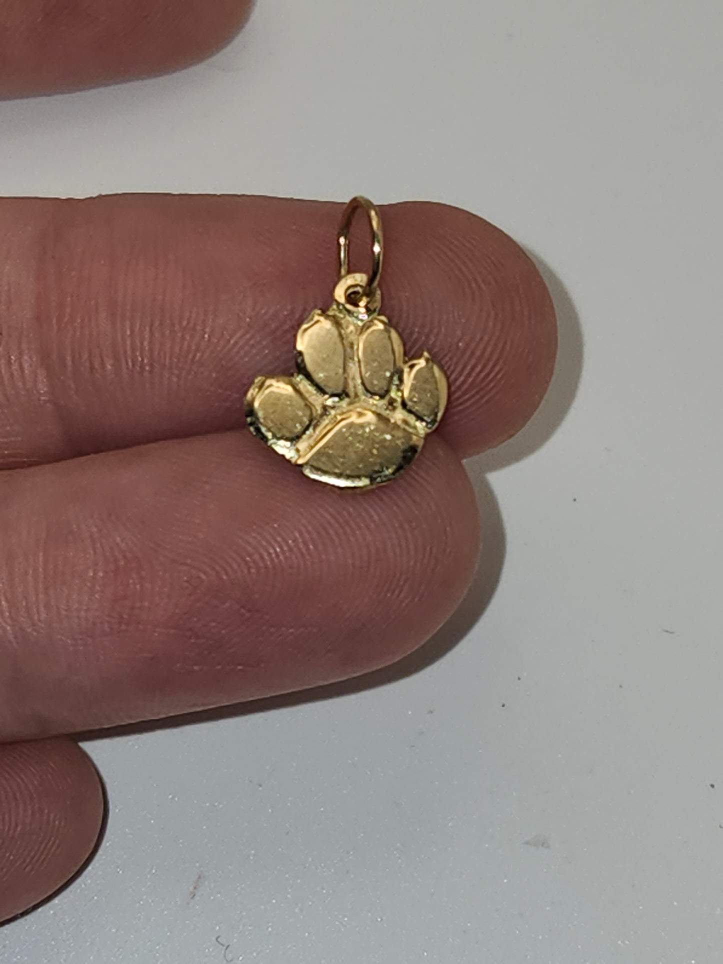 *14K Gold* Animal Paw Print Charm