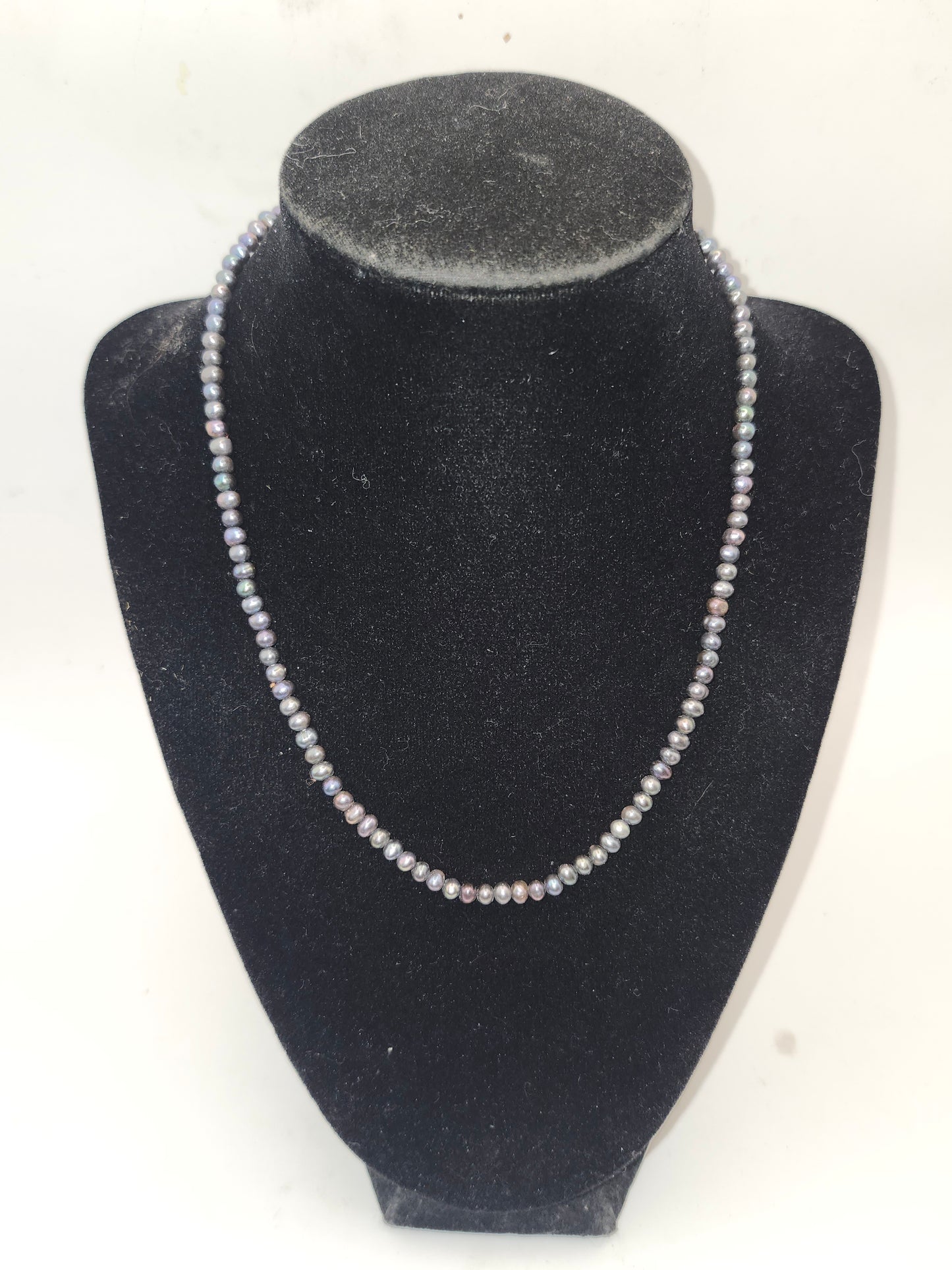 *925* Sterling & Black Pearl Necklace
