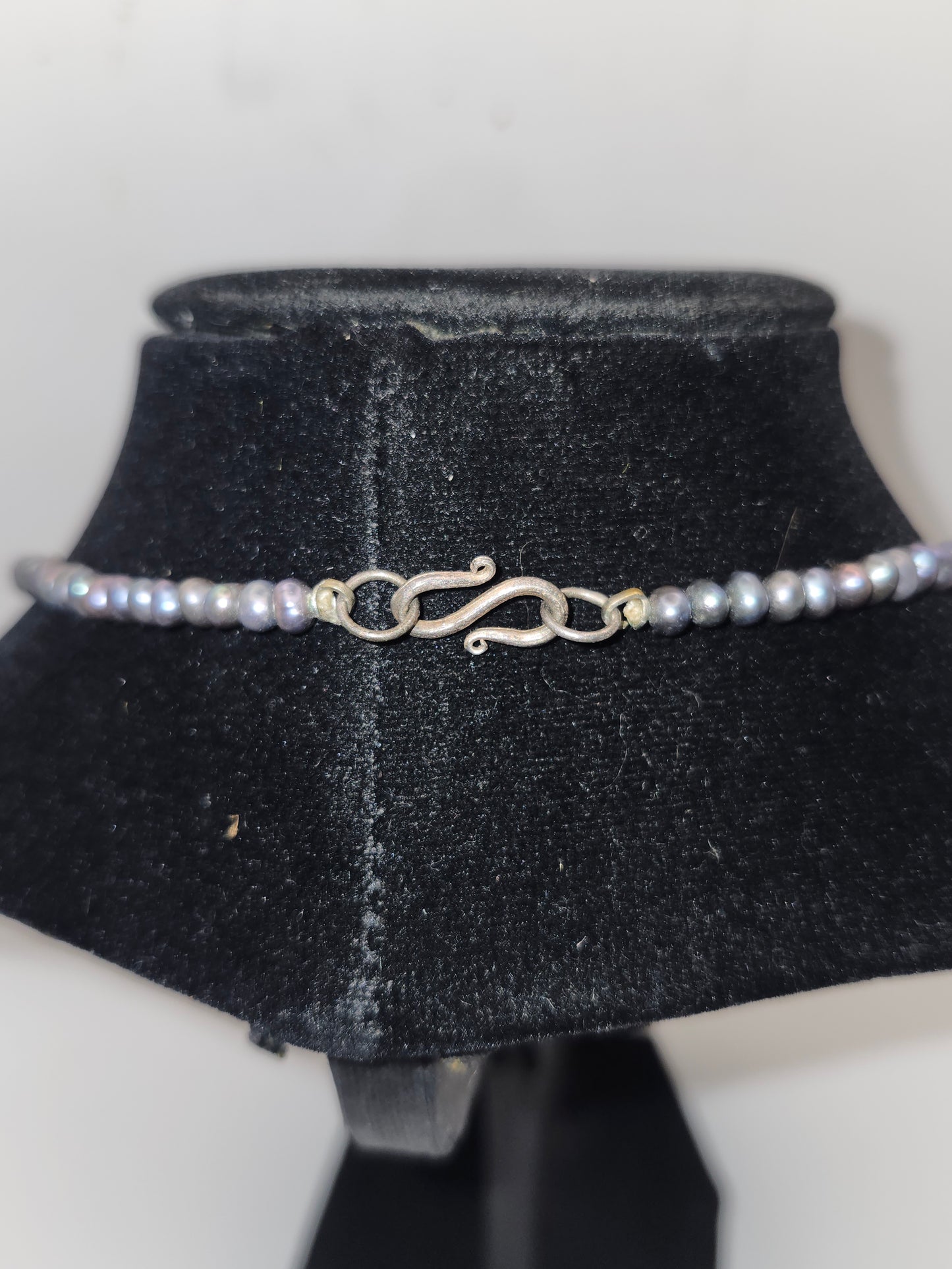 *925* Sterling & Black Pearl Necklace