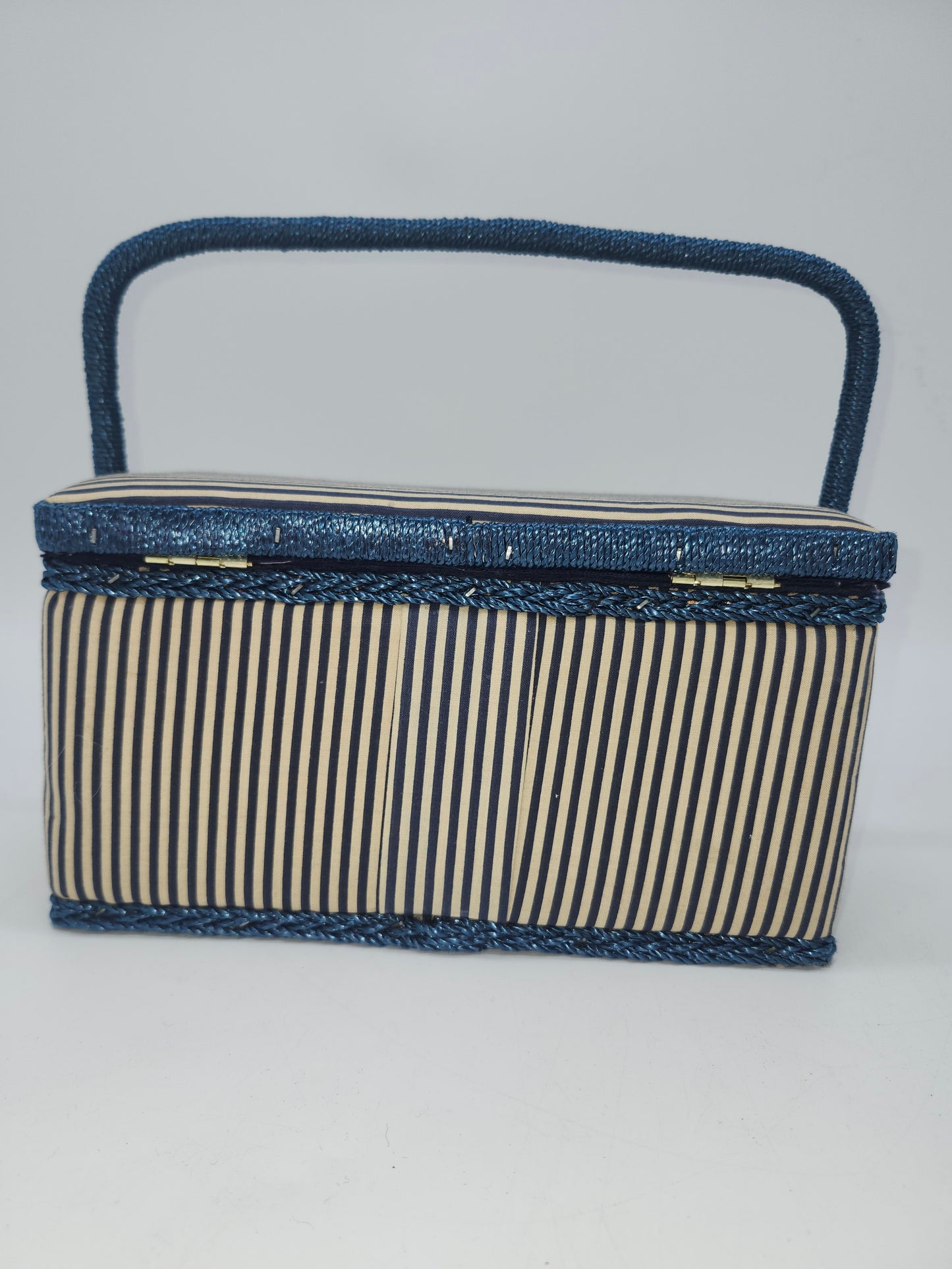 *Vintage* Striped Sewing Box