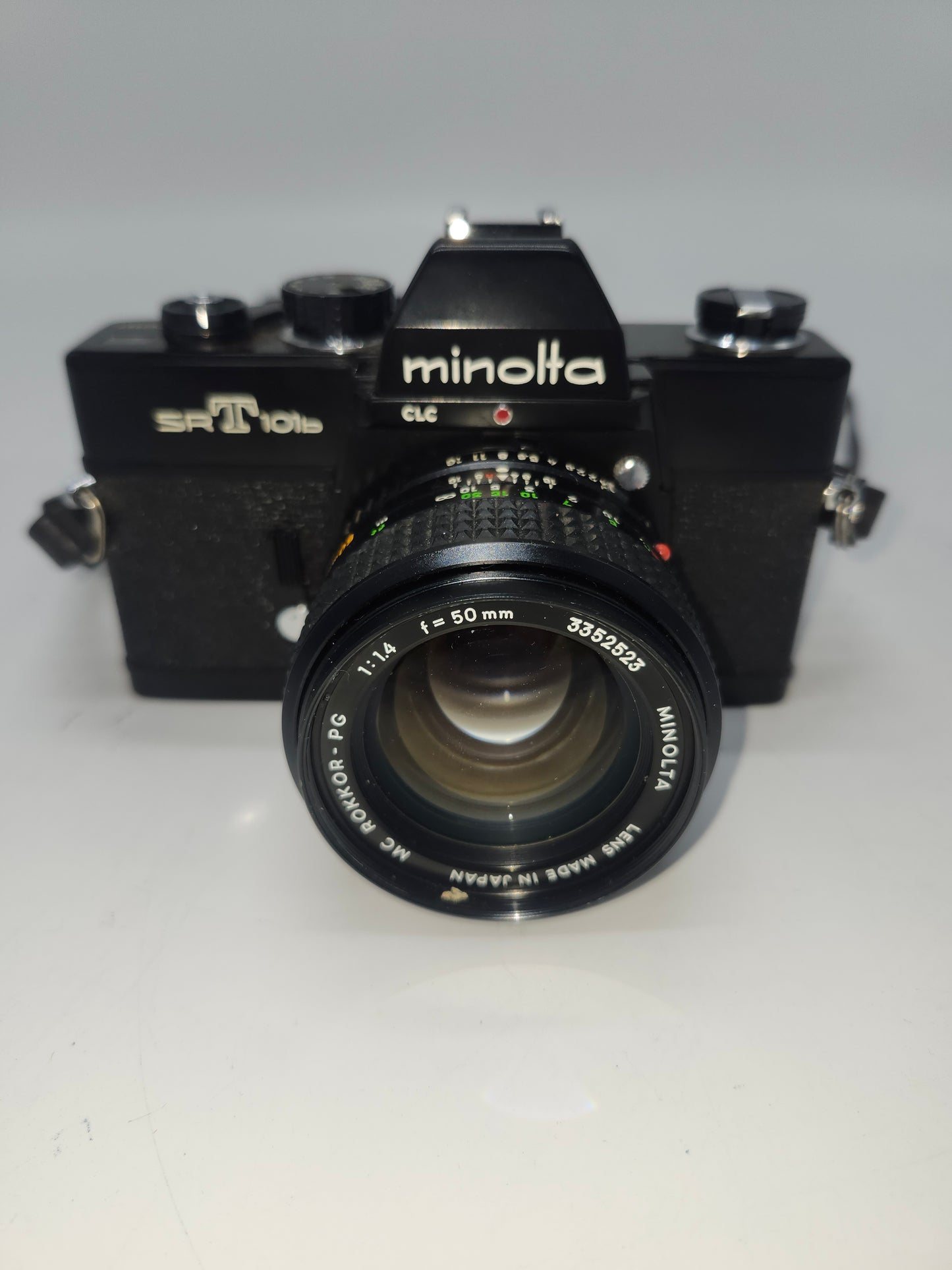*Minolta* SRT‑101 Camera with MC Rokkor‑PG 50mm f/1.4. Lens *WORKING*
