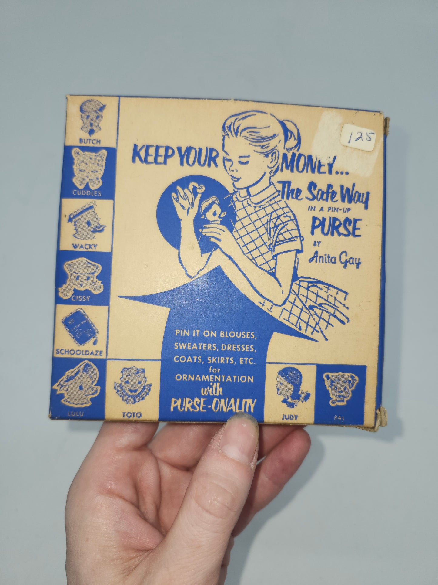 *MCM* 1950s Pin-Up Purse Buddy *NIB / DEADSTOCK*
