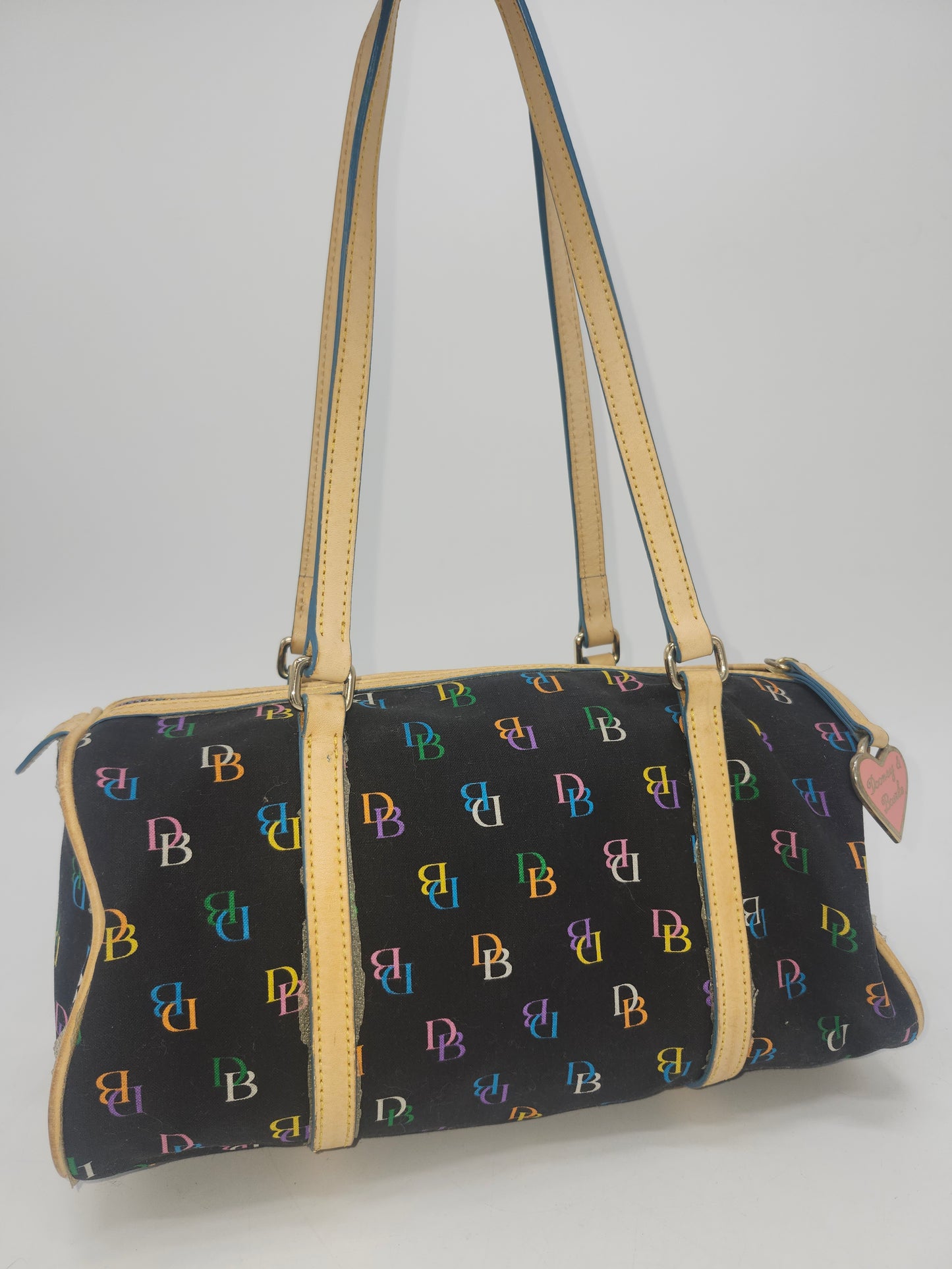 *Dooney & Bourke* Y2K Rainbow Monogram Barrel Bag