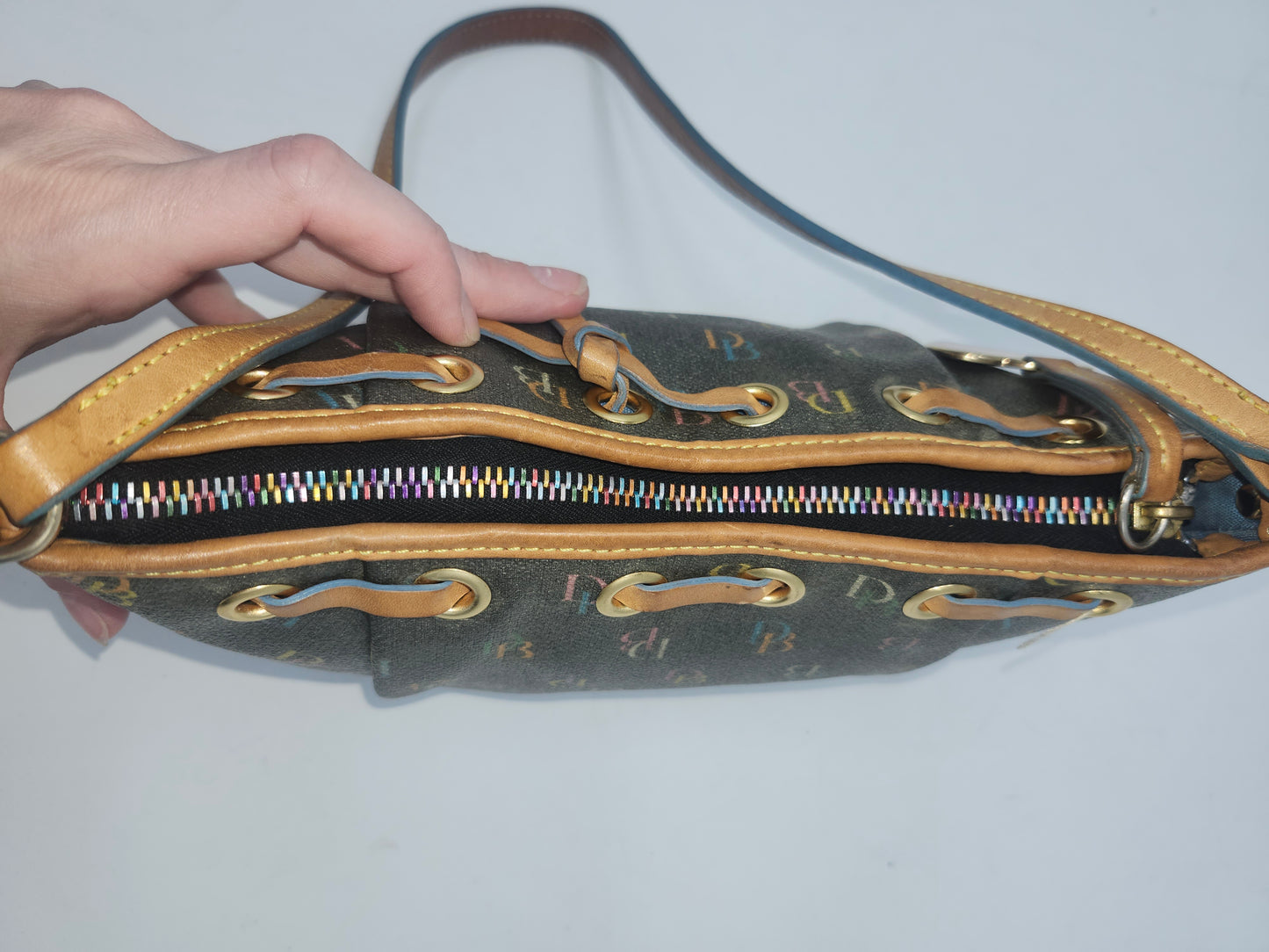 *Dooney & Bourke* Y2K Rainbow Monogram Purse