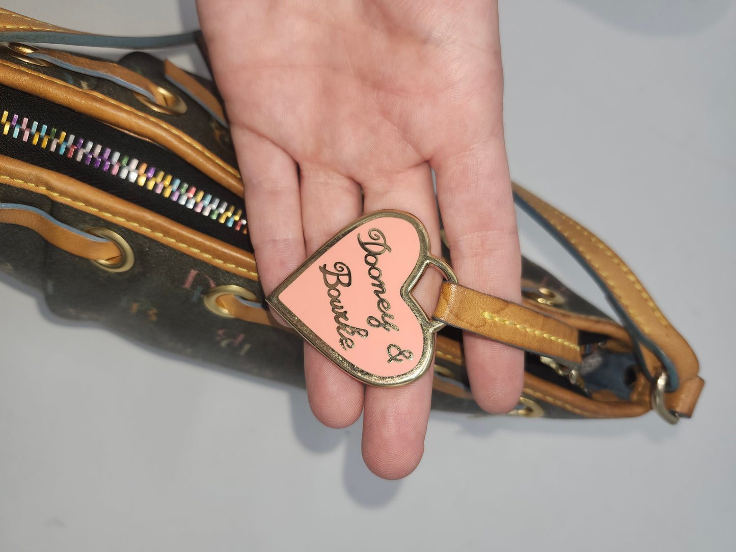 *Dooney & Bourke* Y2K Rainbow Monogram Purse