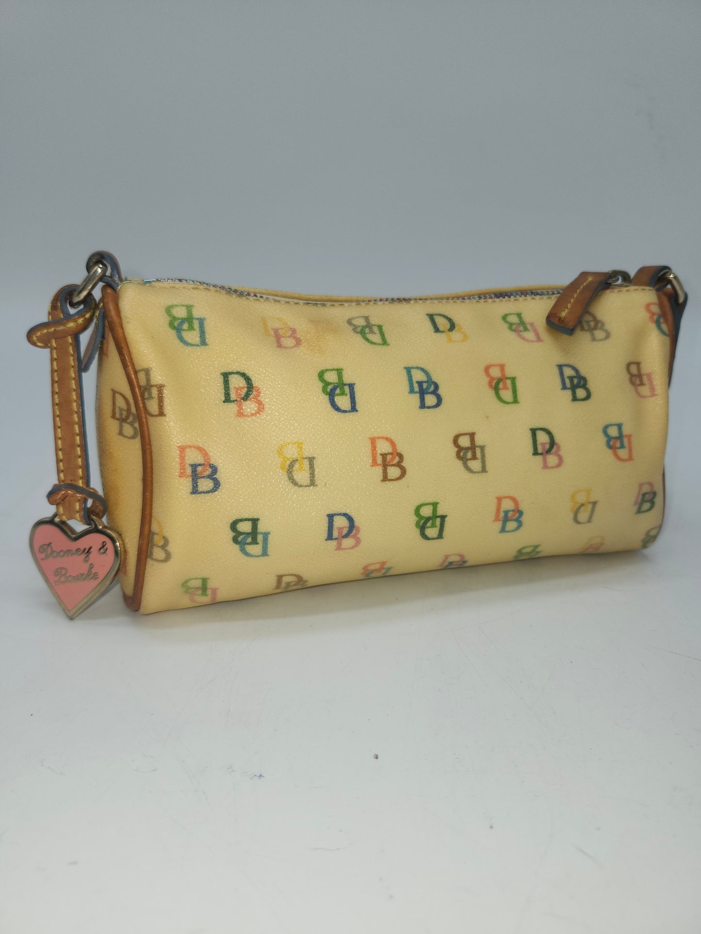 *Dooney & Bourke* Y2K Rainbow Monogram Mini Barrel Bag
