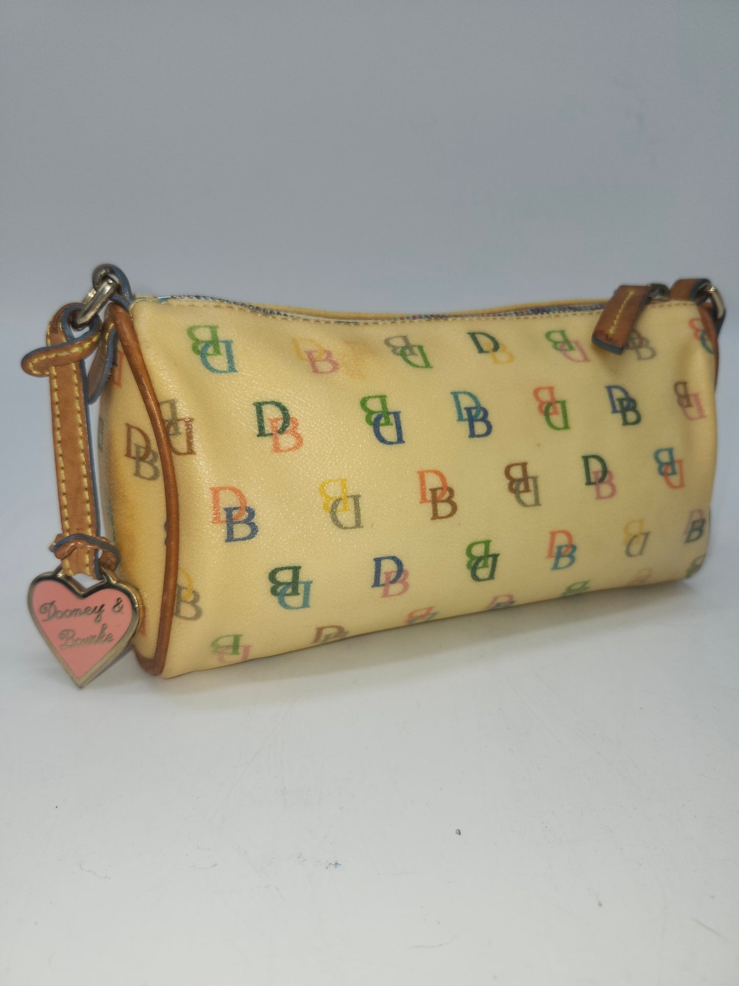 *Dooney & Bourke* Y2K Rainbow Monogram Mini Barrel Bag