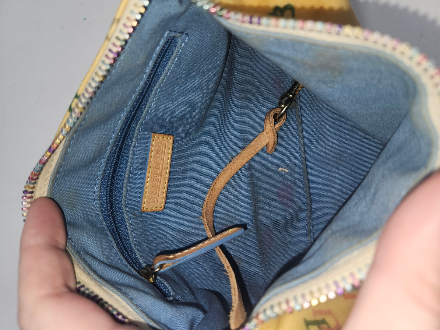 *Dooney & Bourke* Y2K Rainbow Monogram Mini Barrel Bag