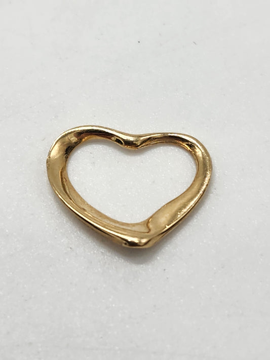 14K Gold Heart Shaped Pendant / Charm