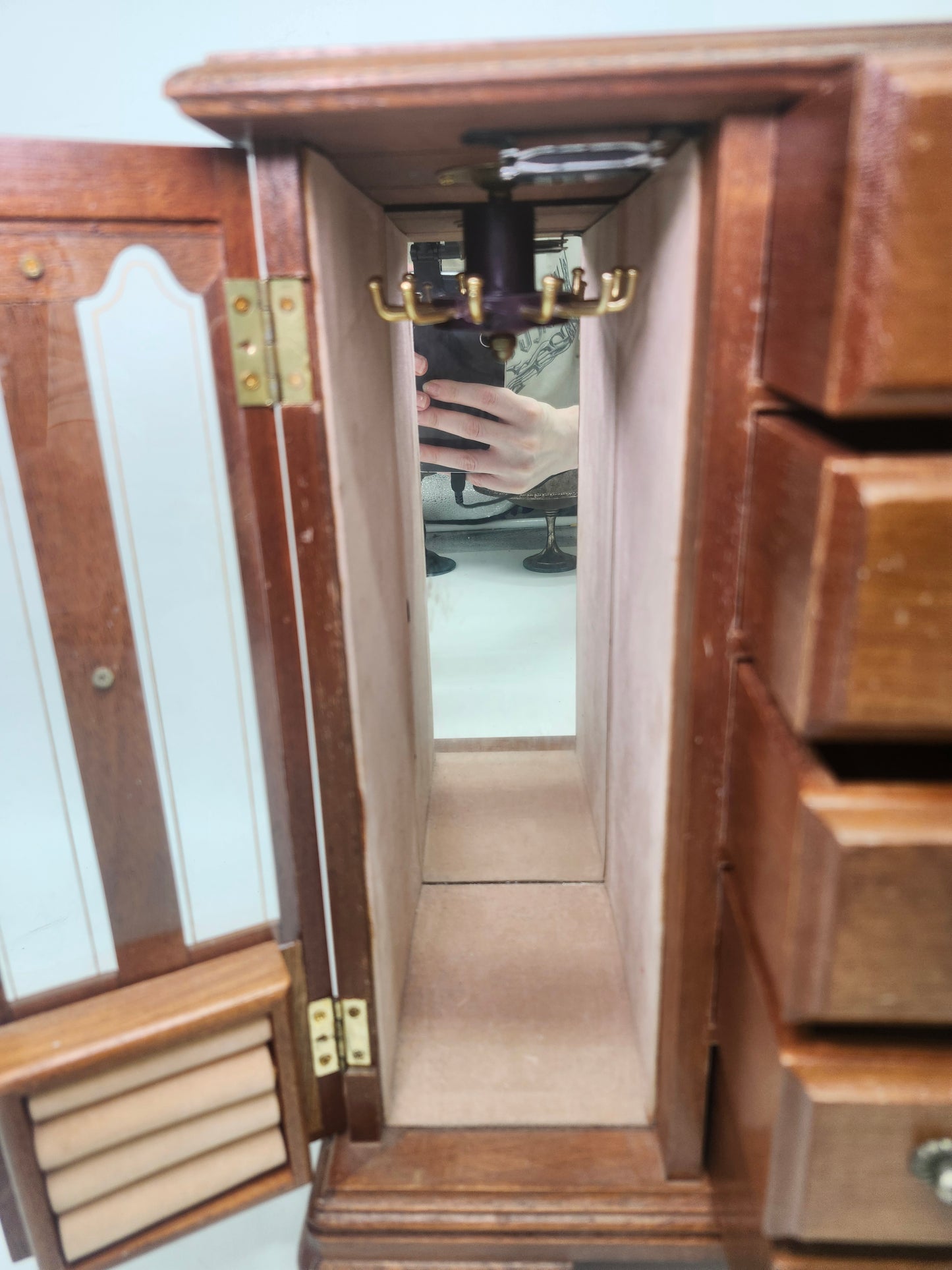 *Vintage* Jewelry Armoire / Display Cabinet