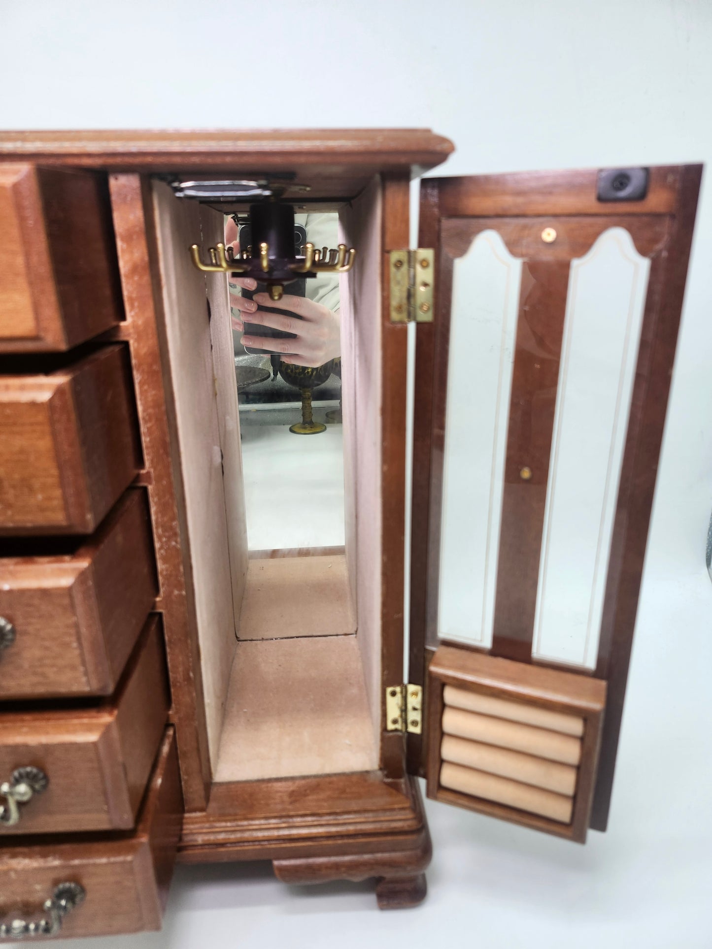 *Vintage* Jewelry Armoire / Display Cabinet