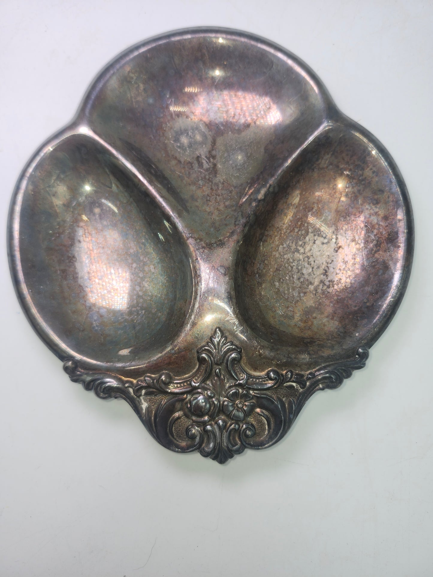 *Vintage* Silverplated Trinket / Candy Dish - 3 Compartments