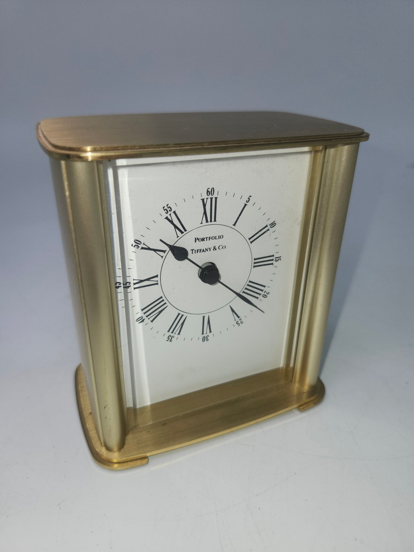 *Tiffany & Co.* Portfolio Collection Solid Brass & Quartz Clock