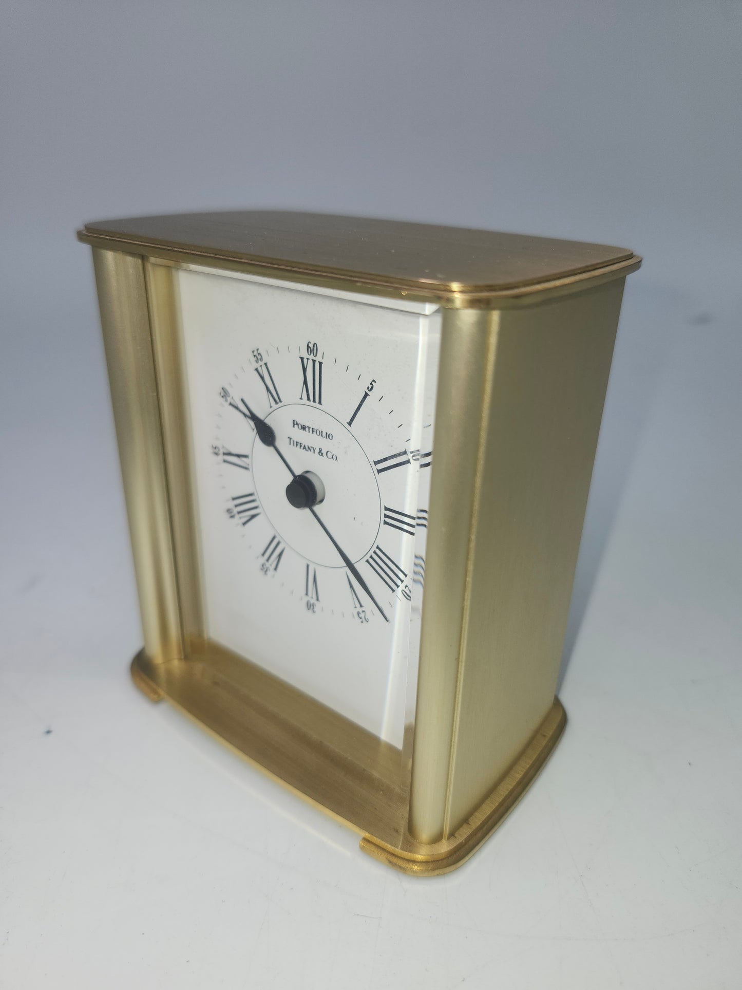 *Tiffany & Co.* Portfolio Collection Solid Brass & Quartz Clock